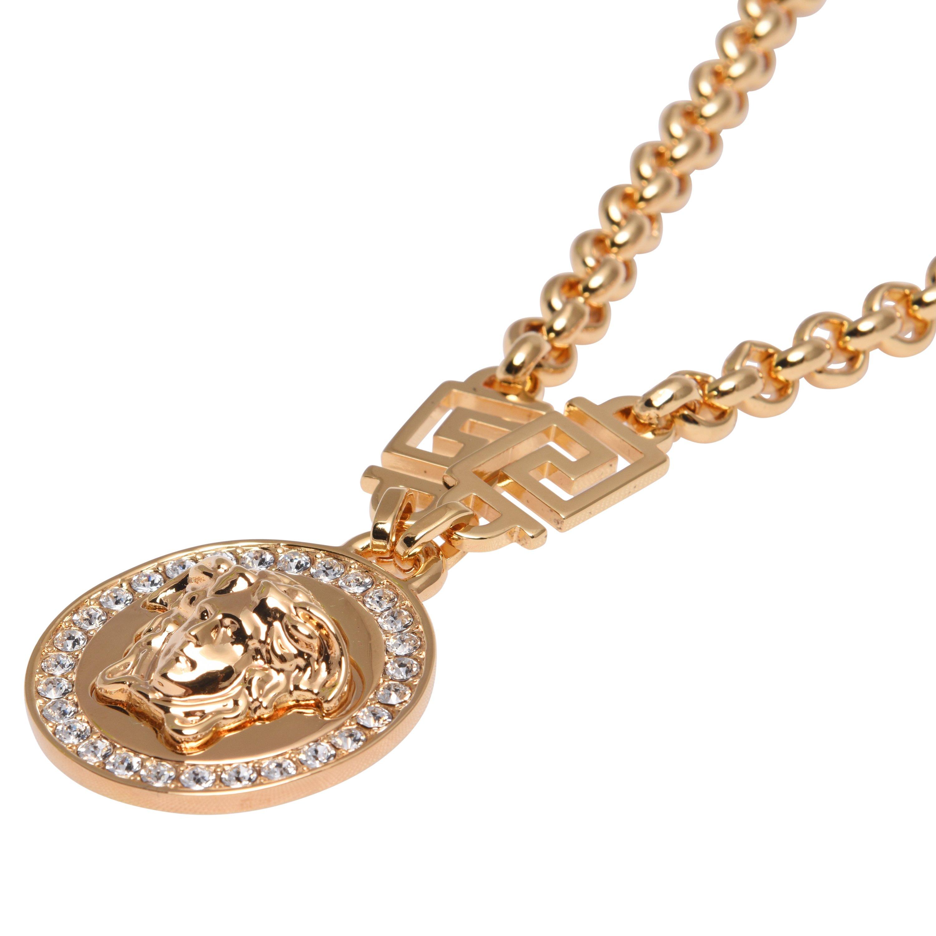 White/Gold D01O - Versace - Icon Medusa Necklack - 3