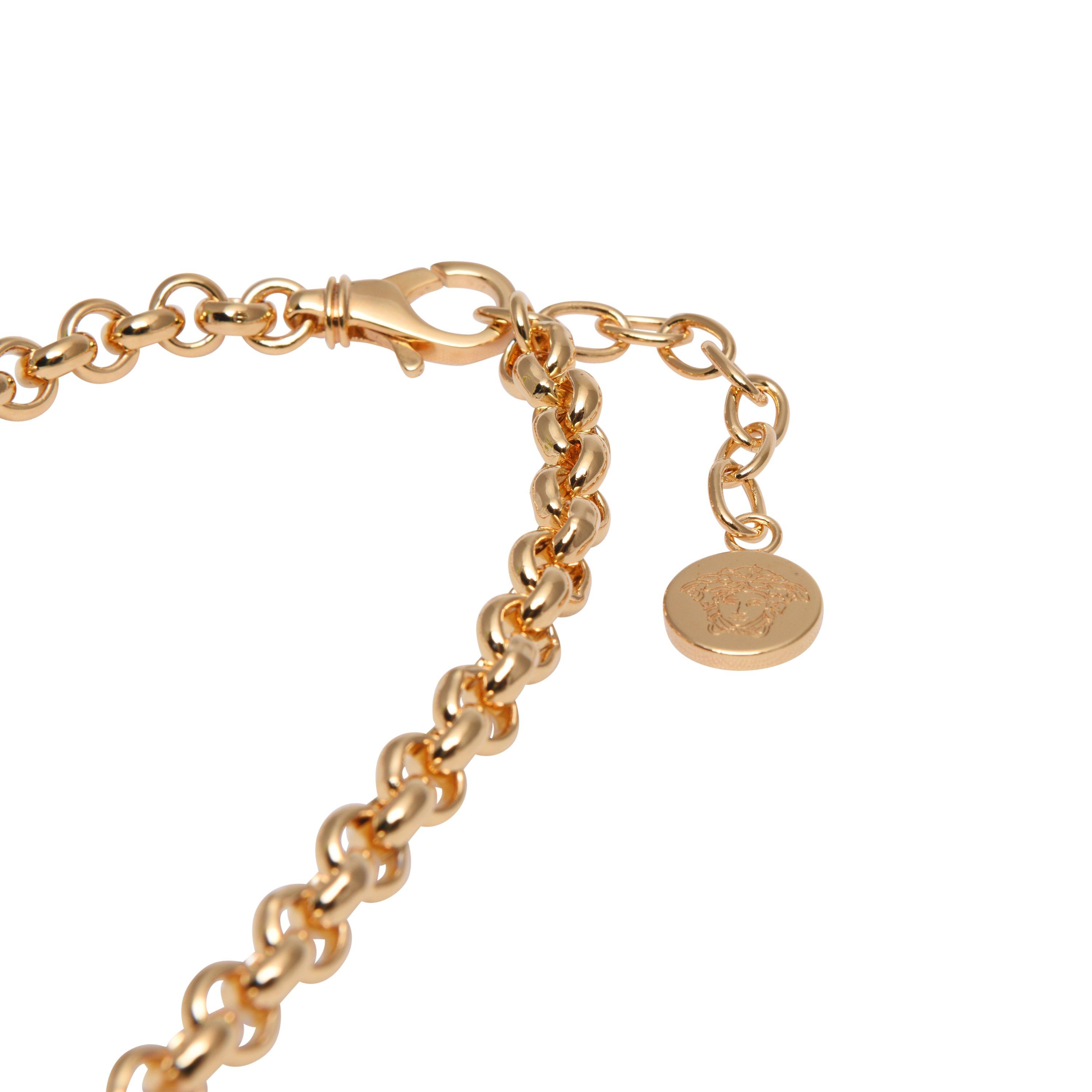 White/Gold D01O - Versace - Icon Medusa Necklack - 4