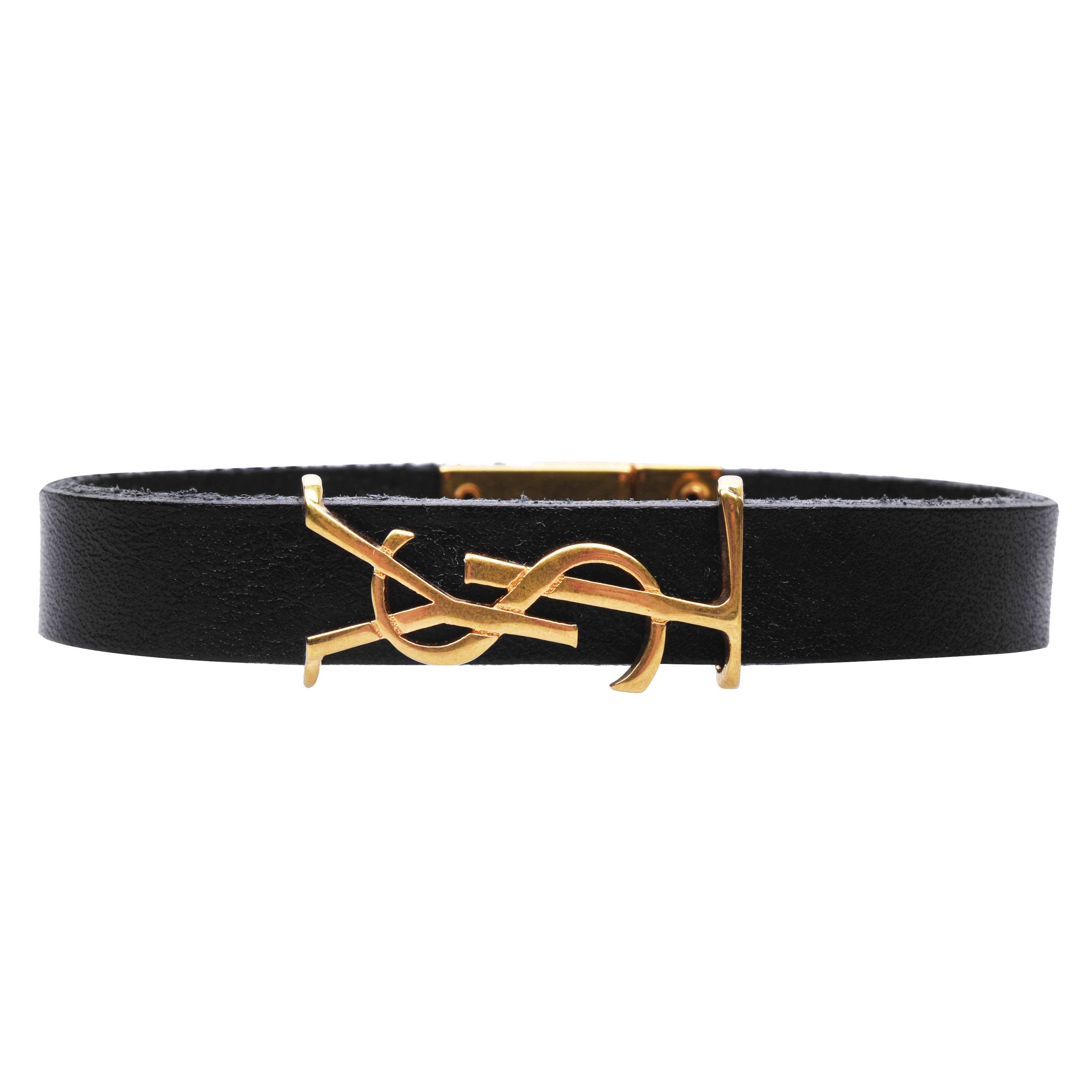 Nero/Gold - Saint Laurent - Cassandre Bracelet - 5