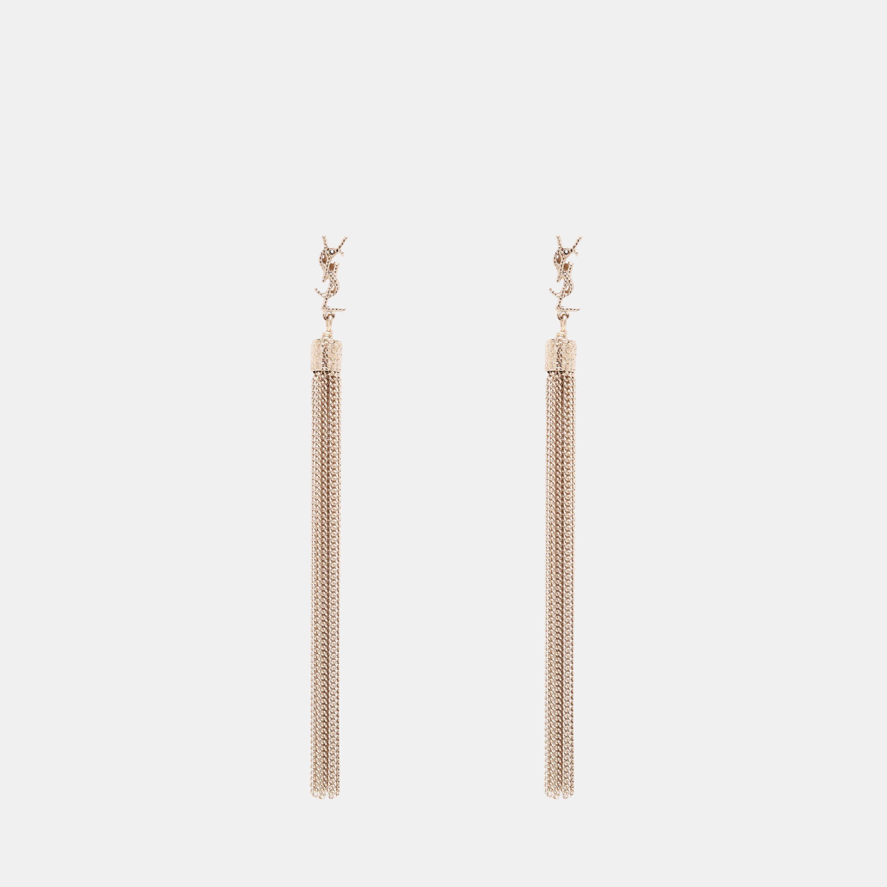 Saint Laurent Loulou Earrings - Gold