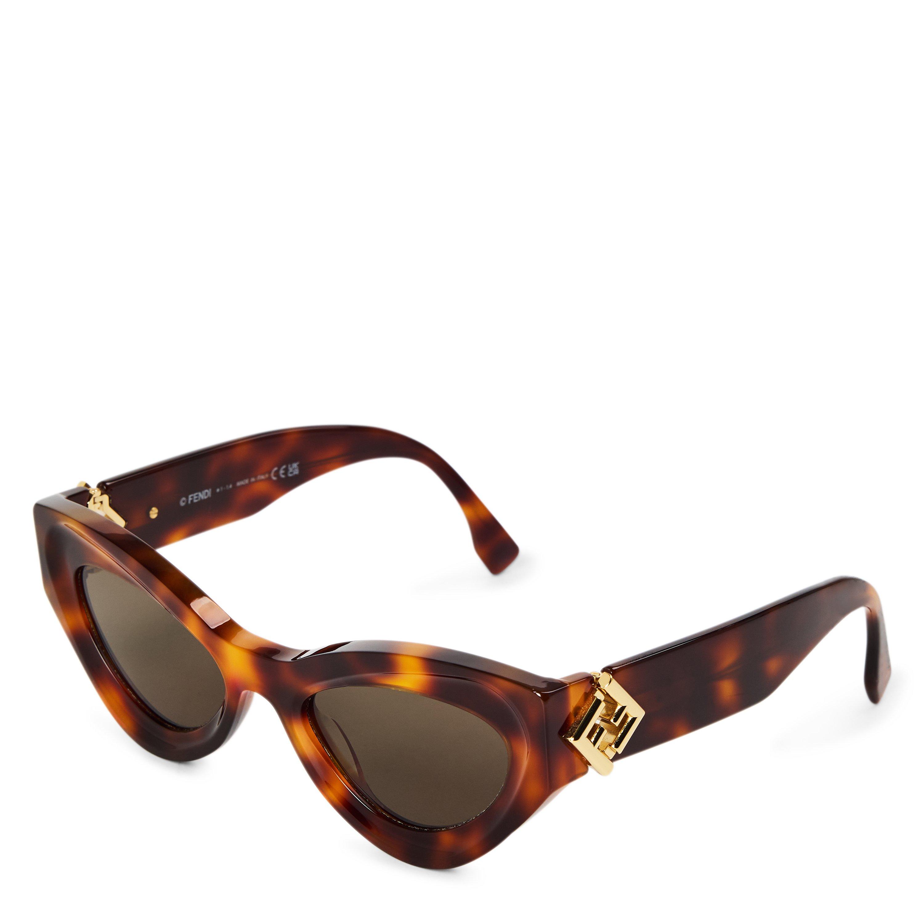 BROWN HAVANA - Fendi - F F DIAMONDS OVAL SG - 1