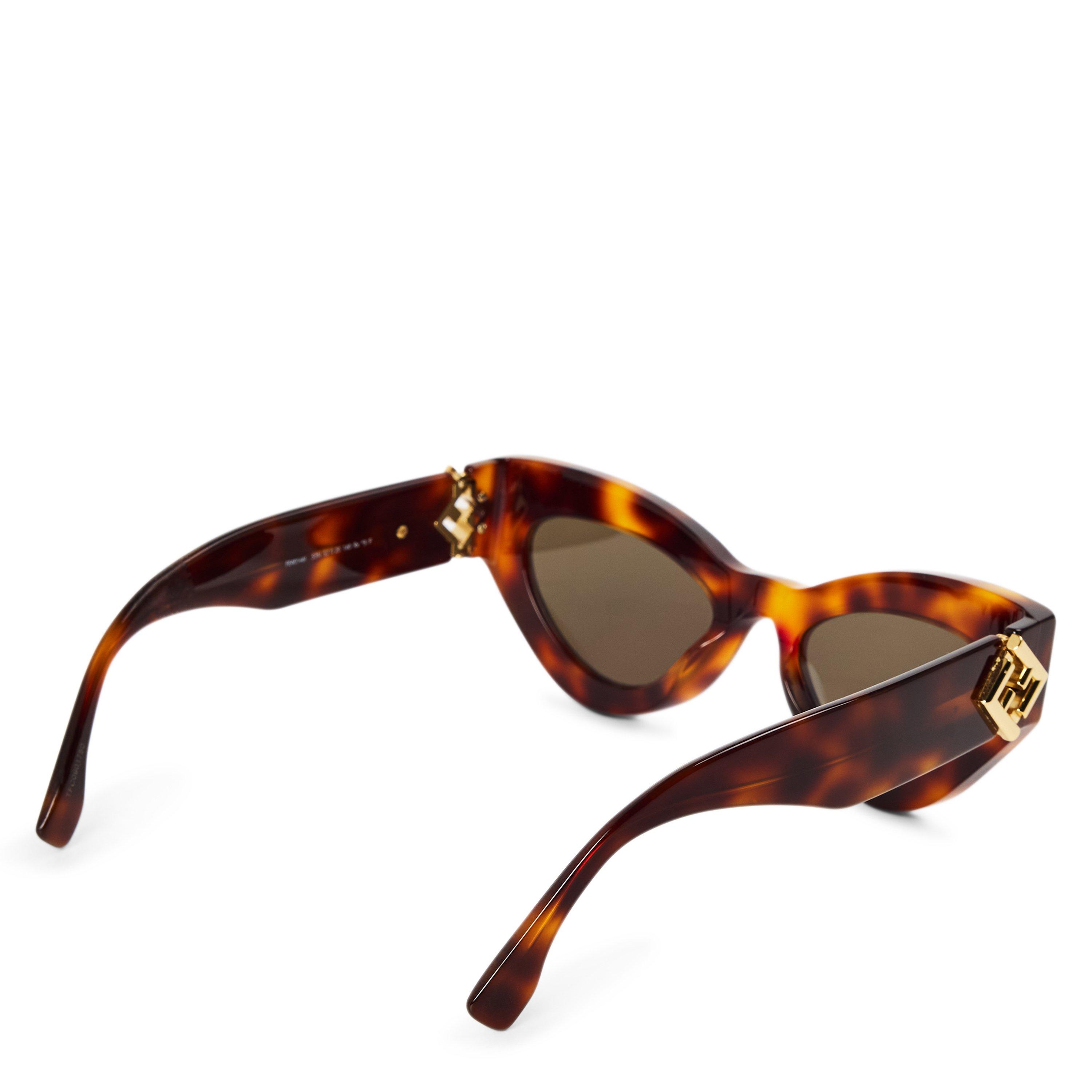 BROWN HAVANA - Fendi - F F DIAMONDS OVAL SG - 2