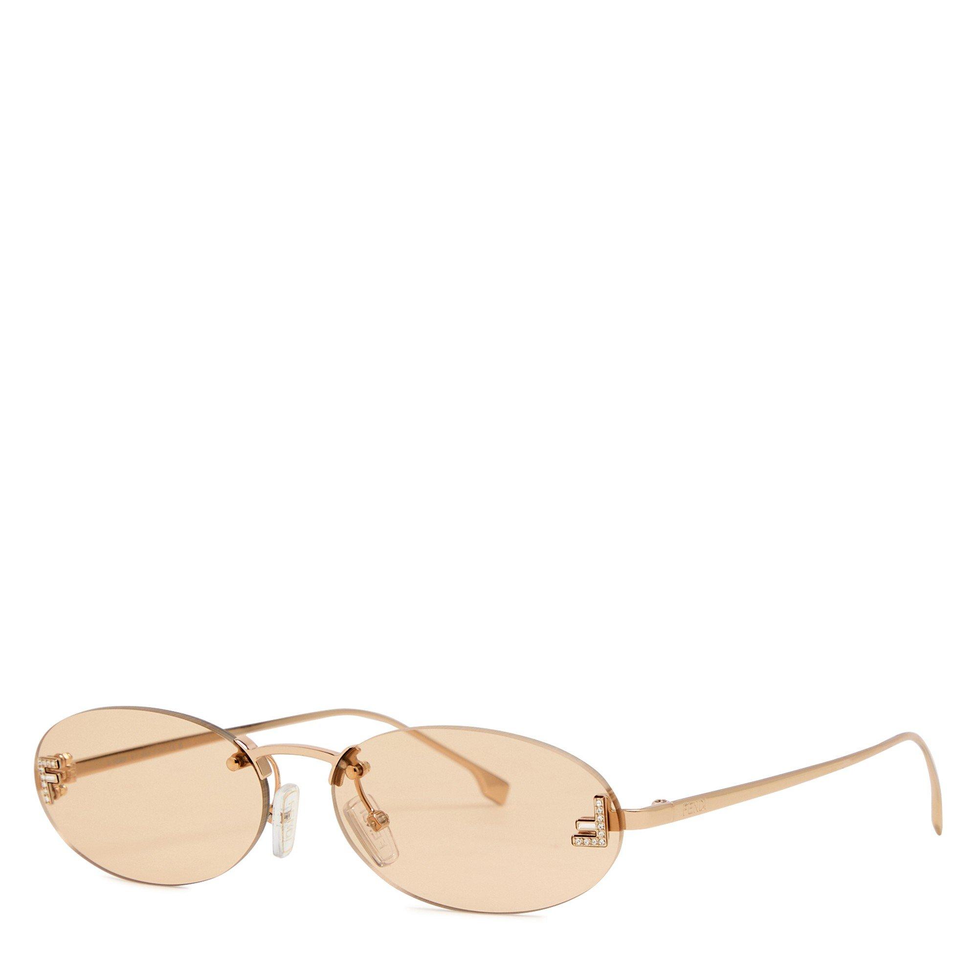 PINK - Fendi - FENDI FIRST CRYSTAL METAL OVAL - 1