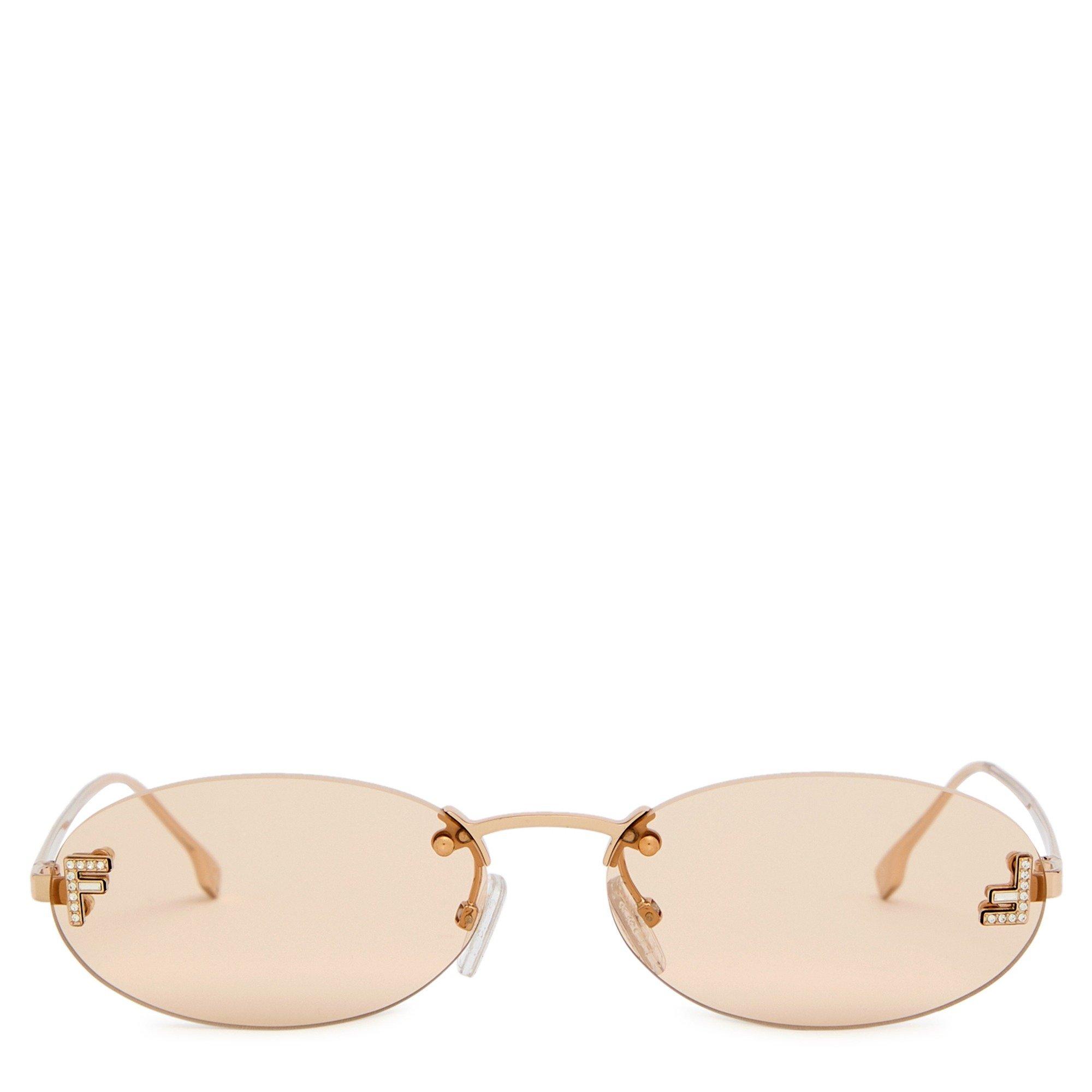 PINK - Fendi - FENDI FIRST CRYSTAL METAL OVAL - 2
