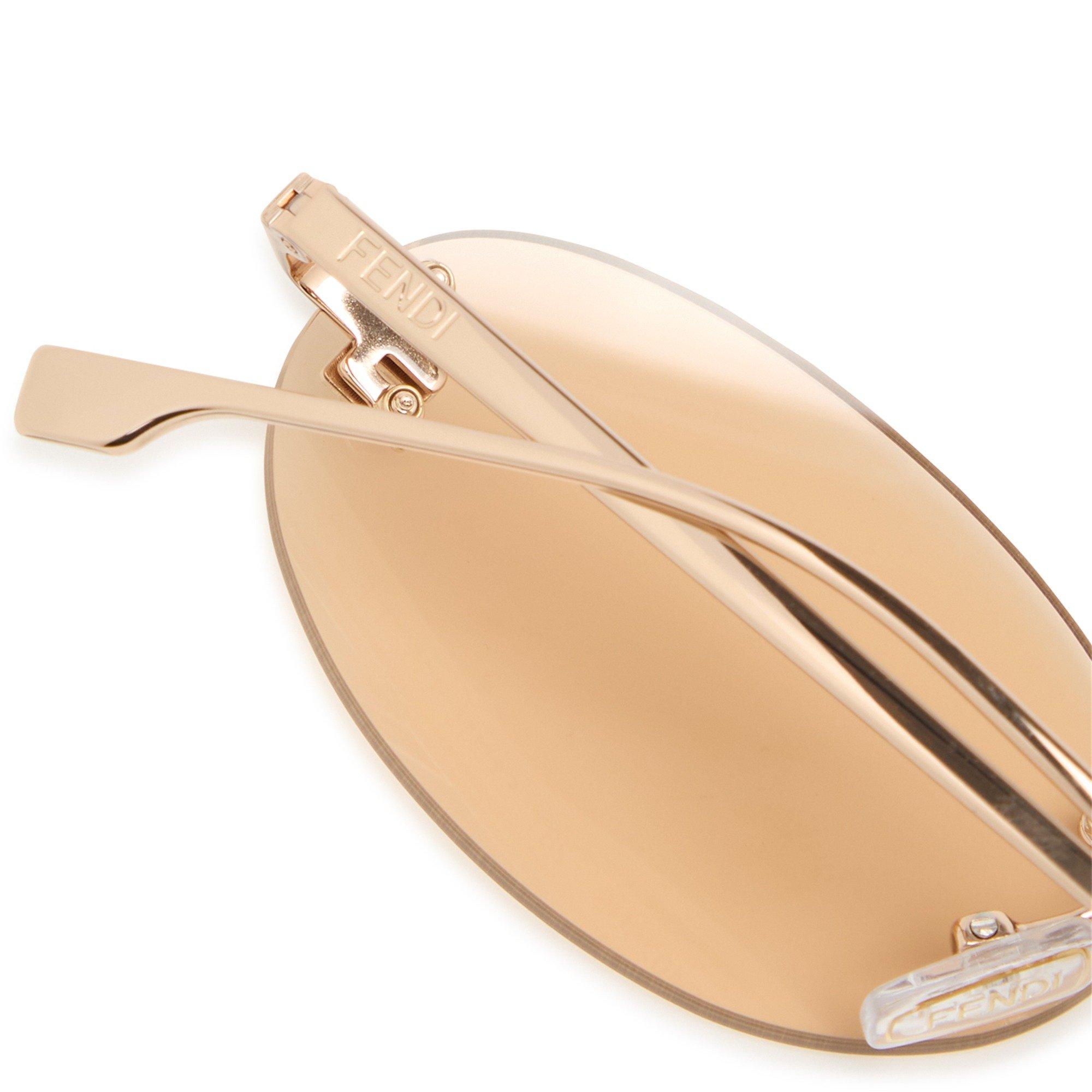 PINK - Fendi - FENDI FIRST CRYSTAL METAL OVAL - 3