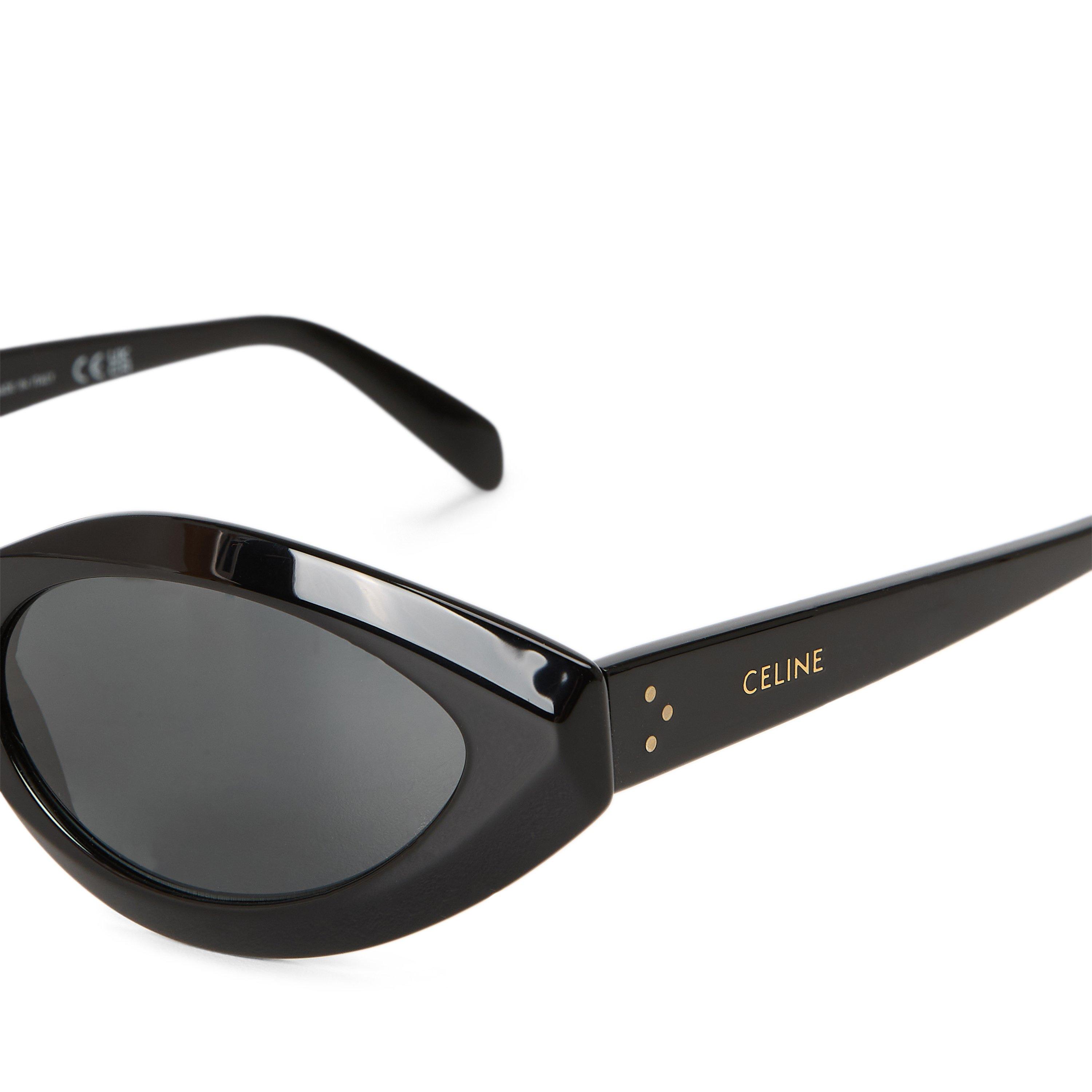 BLACK - Celine - CELINE WIDE OVAL ACETATE - 3