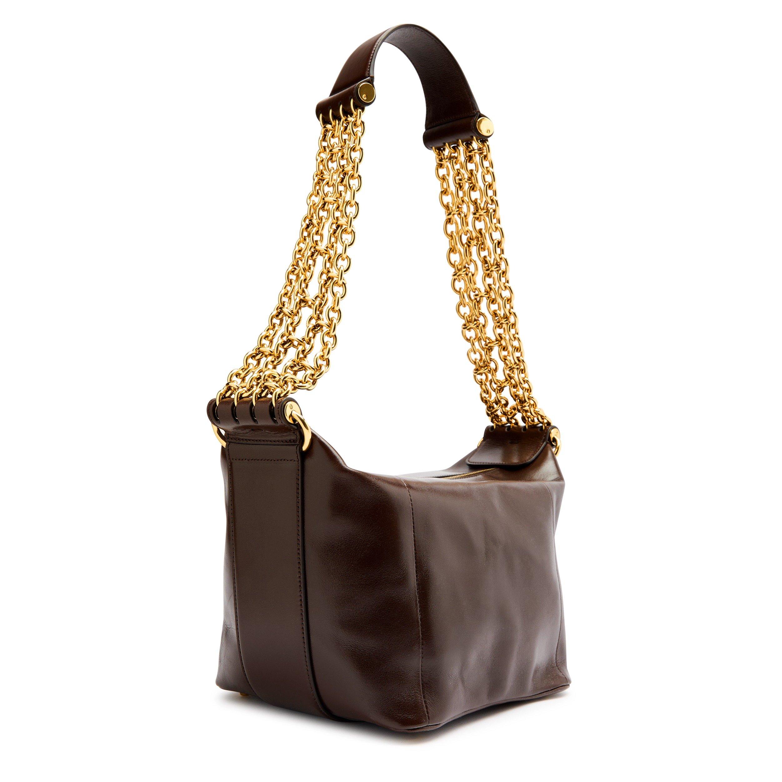 DARK BROWN - Chloe - CHC25SS418 - CAMERA CHAIN - 2