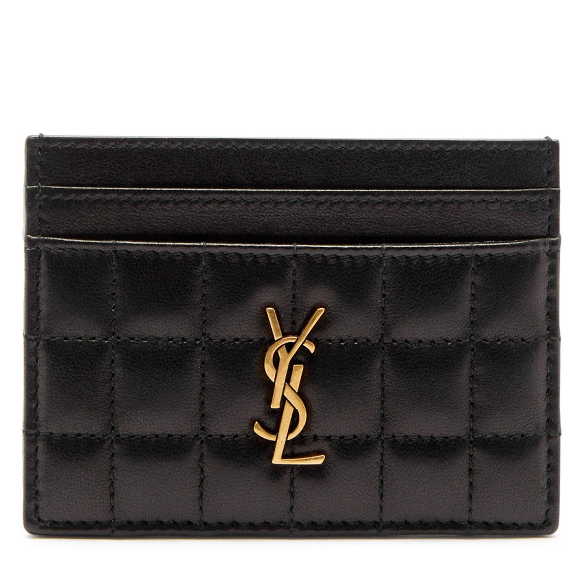 BLACK - Saint Laurent - QUILTED CARD HOLDER - 1
