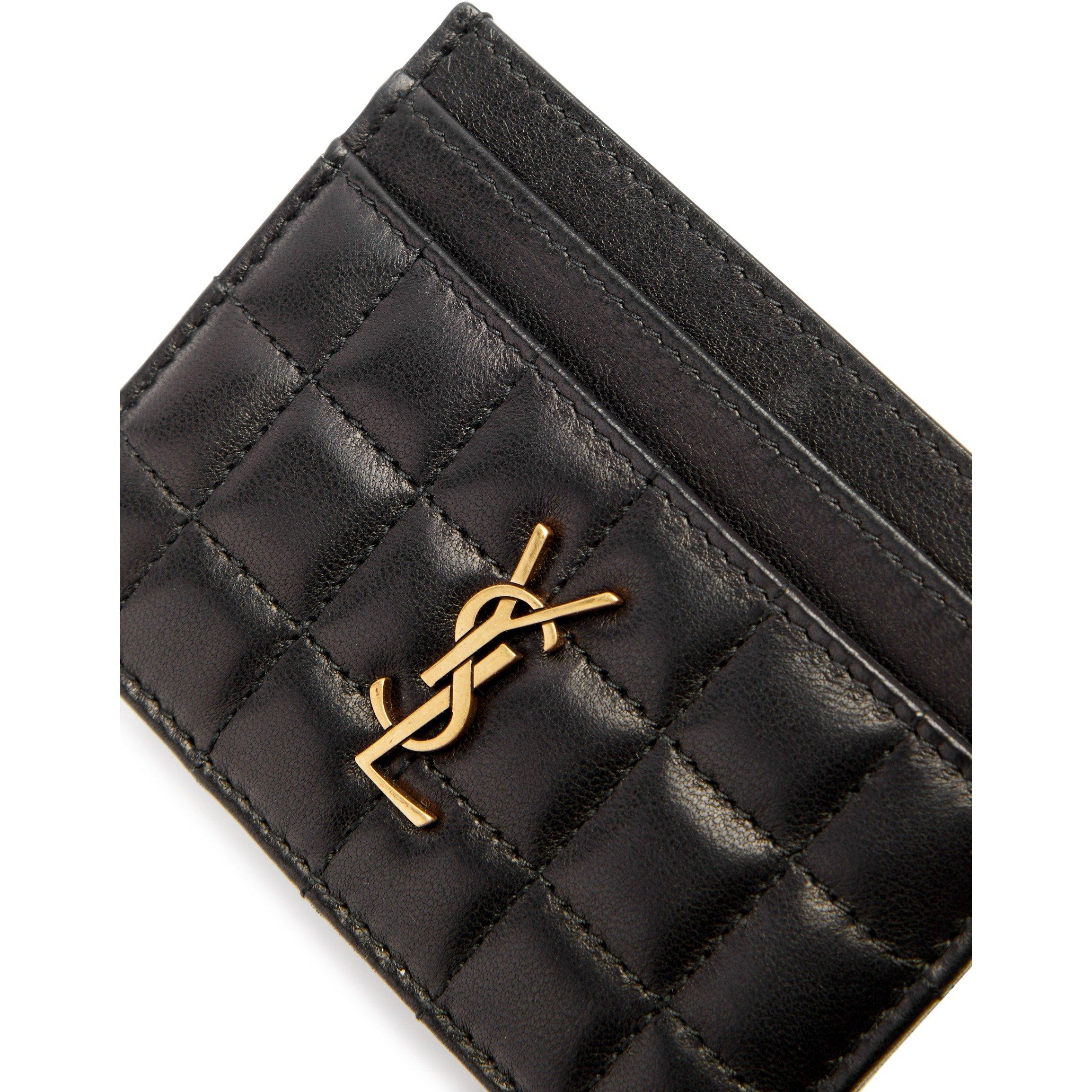 BLACK - Saint Laurent - QUILTED CARD HOLDER - 3