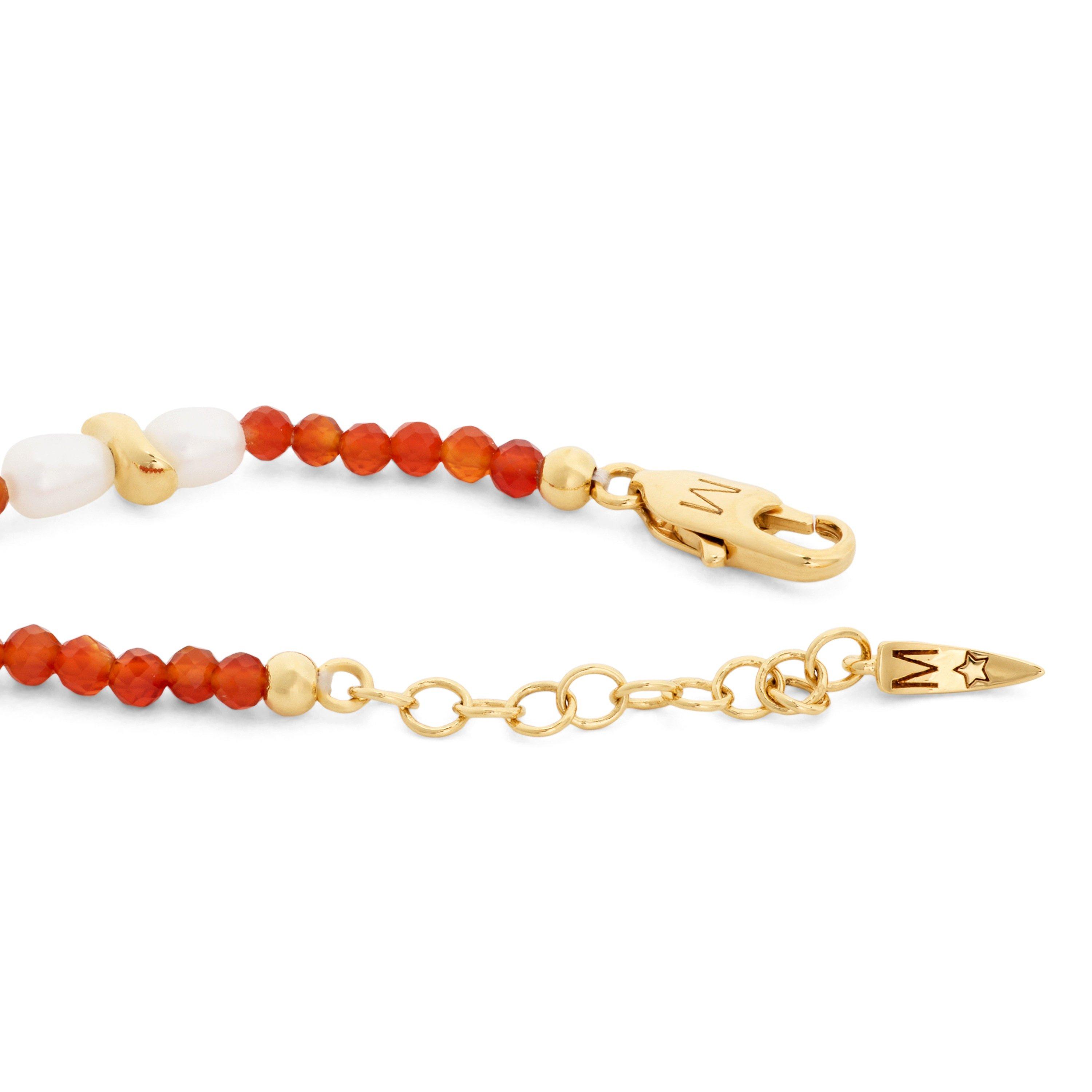 RED AND OTHER - Unknown - Women's Savi Seed Pearl Gold Bead Bracelet - 2