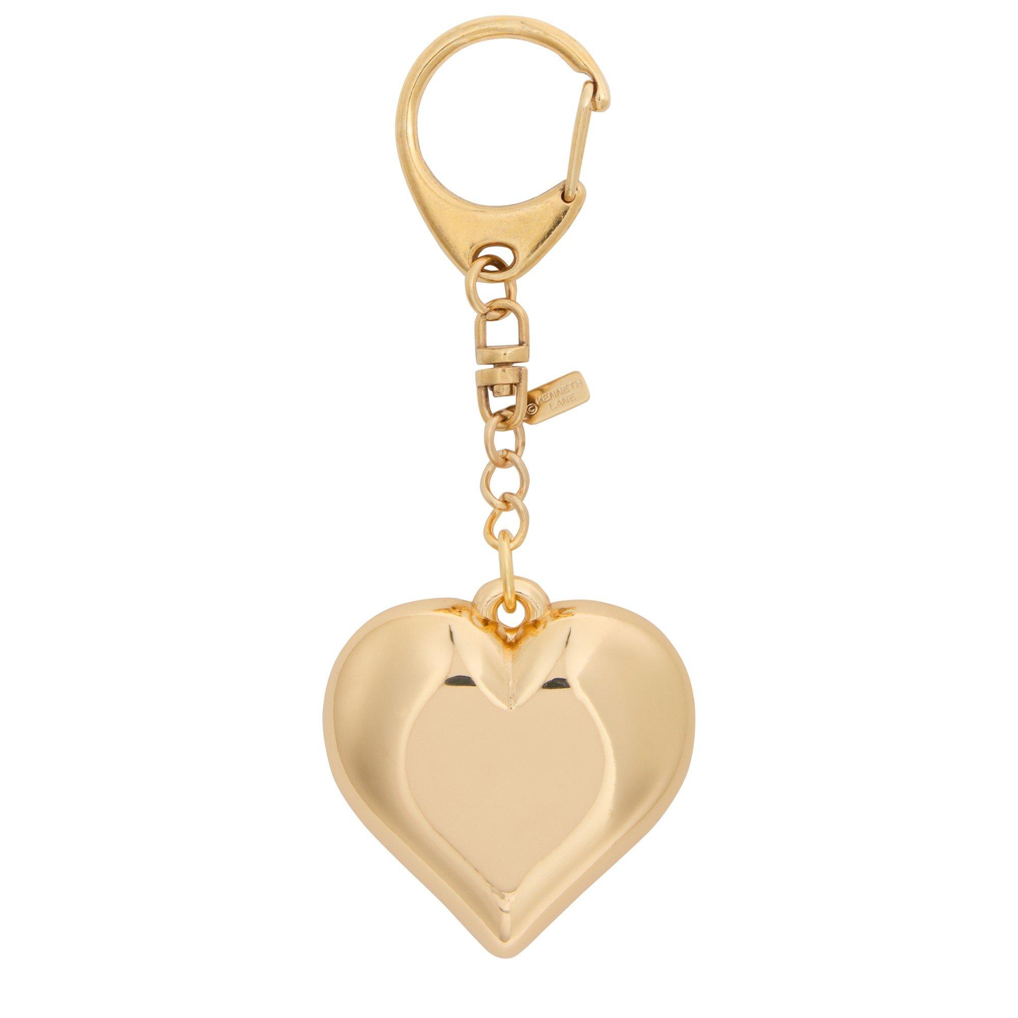 GOLD - Kenneth Jay Lane - HEART GOLD BAG CHARM