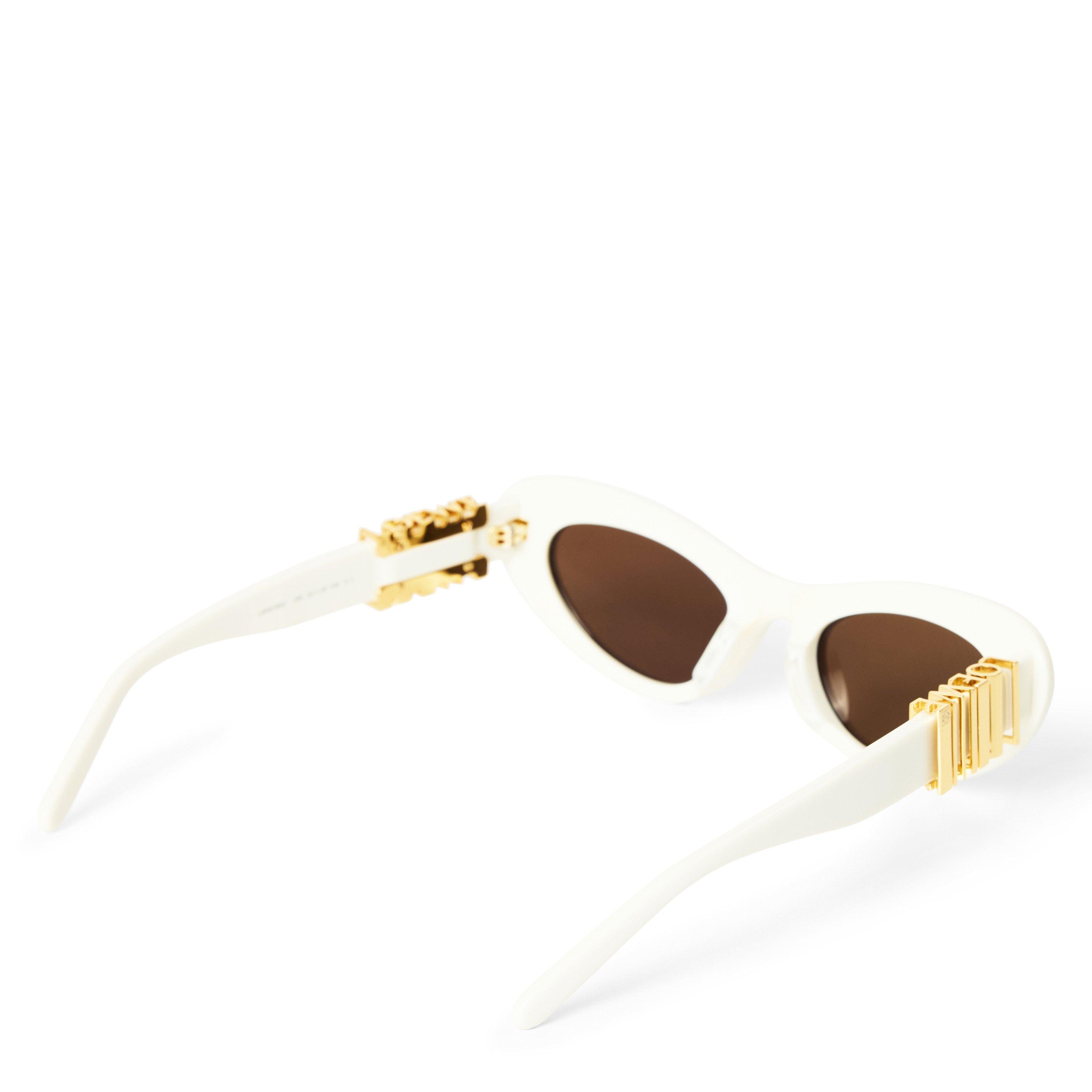 WHITE - Loewe - Women's F Slim Oval Acetate Sunglasses - 2