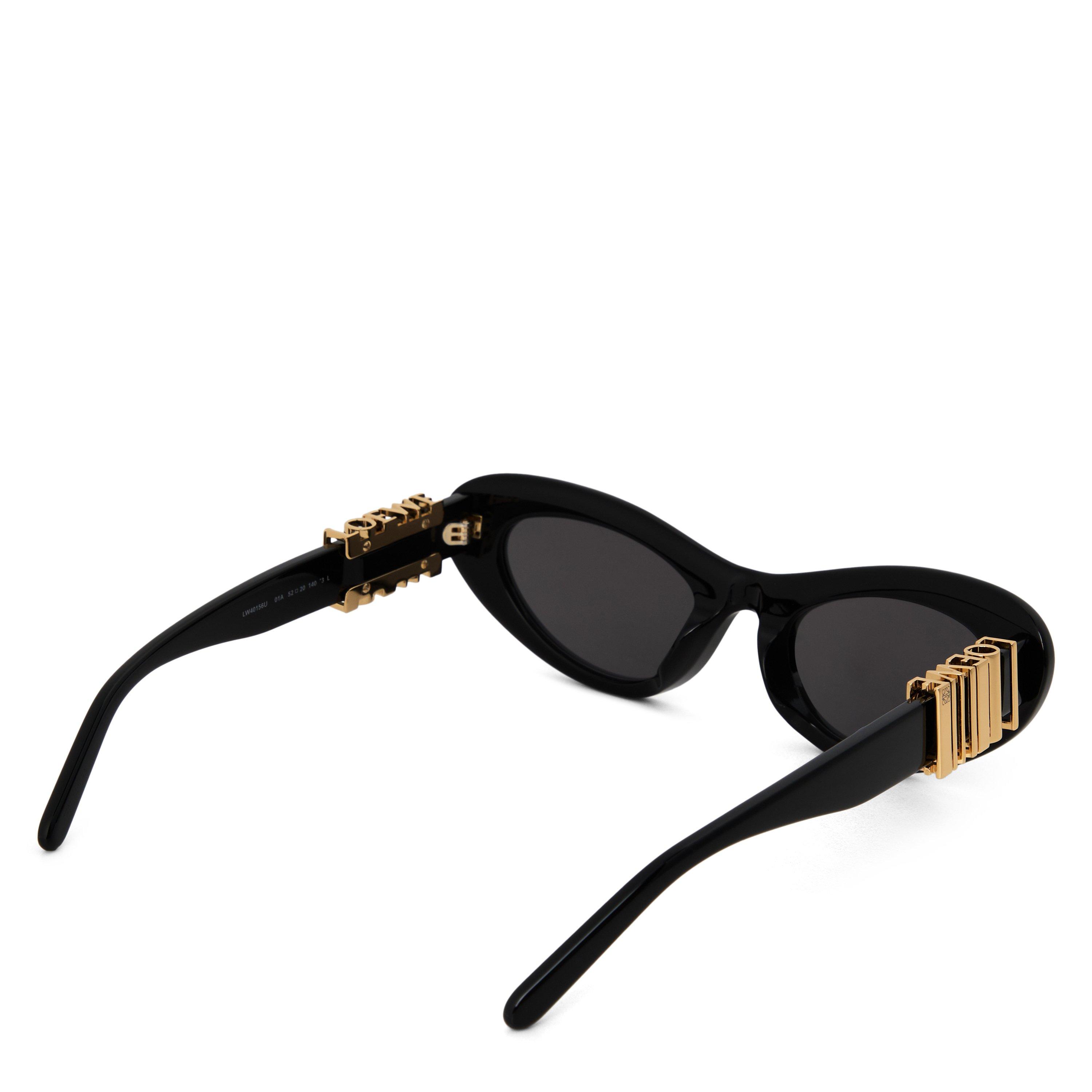 BLACK - Loewe - LOEWE F SLIM OVAL ACETATE - 2