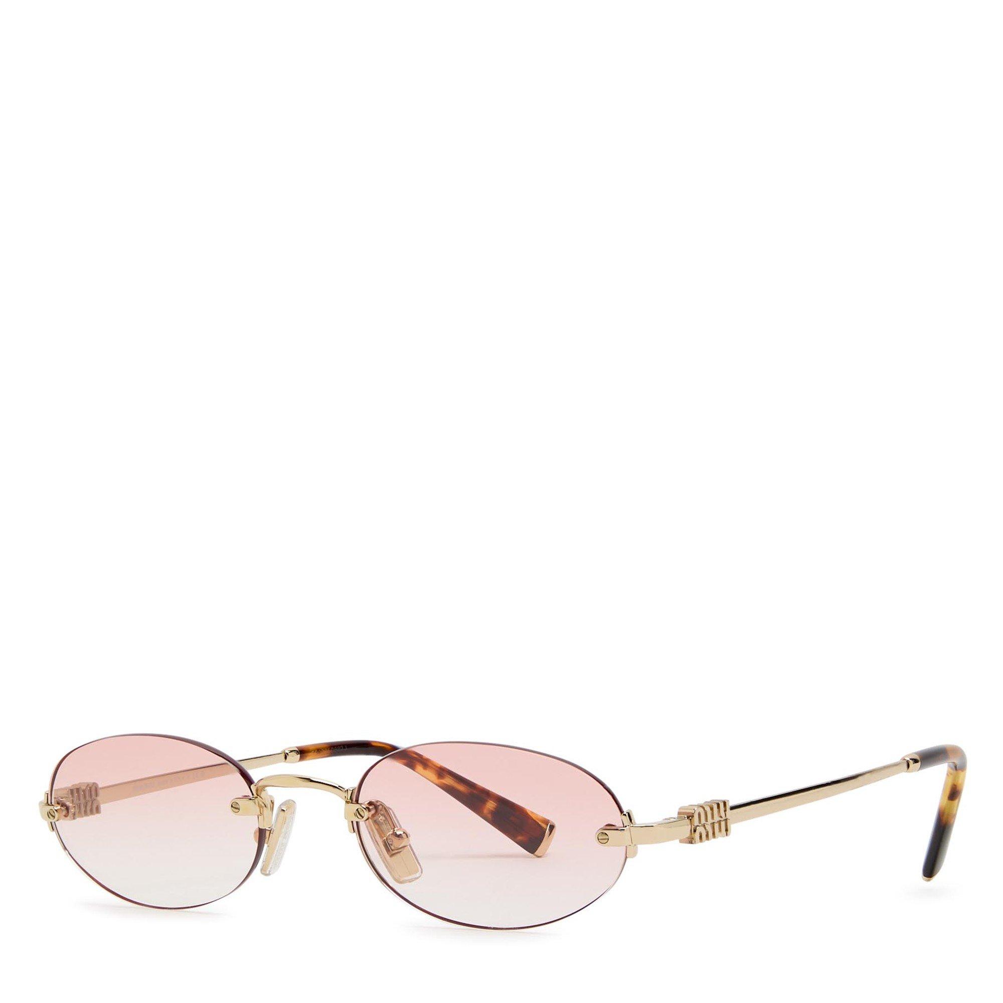 PINK AND OTHER - Miu Miu - MIU MIU RIMLESS OVAL METAL SG - 1