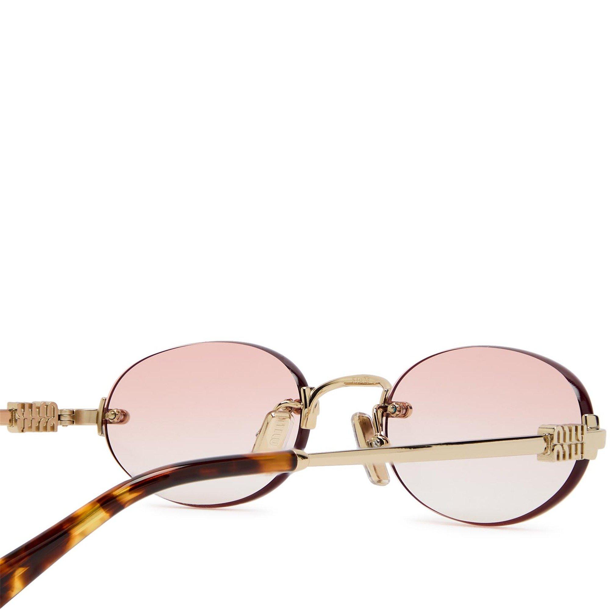 PINK AND OTHER - Miu Miu - MIU MIU RIMLESS OVAL METAL SG - 3