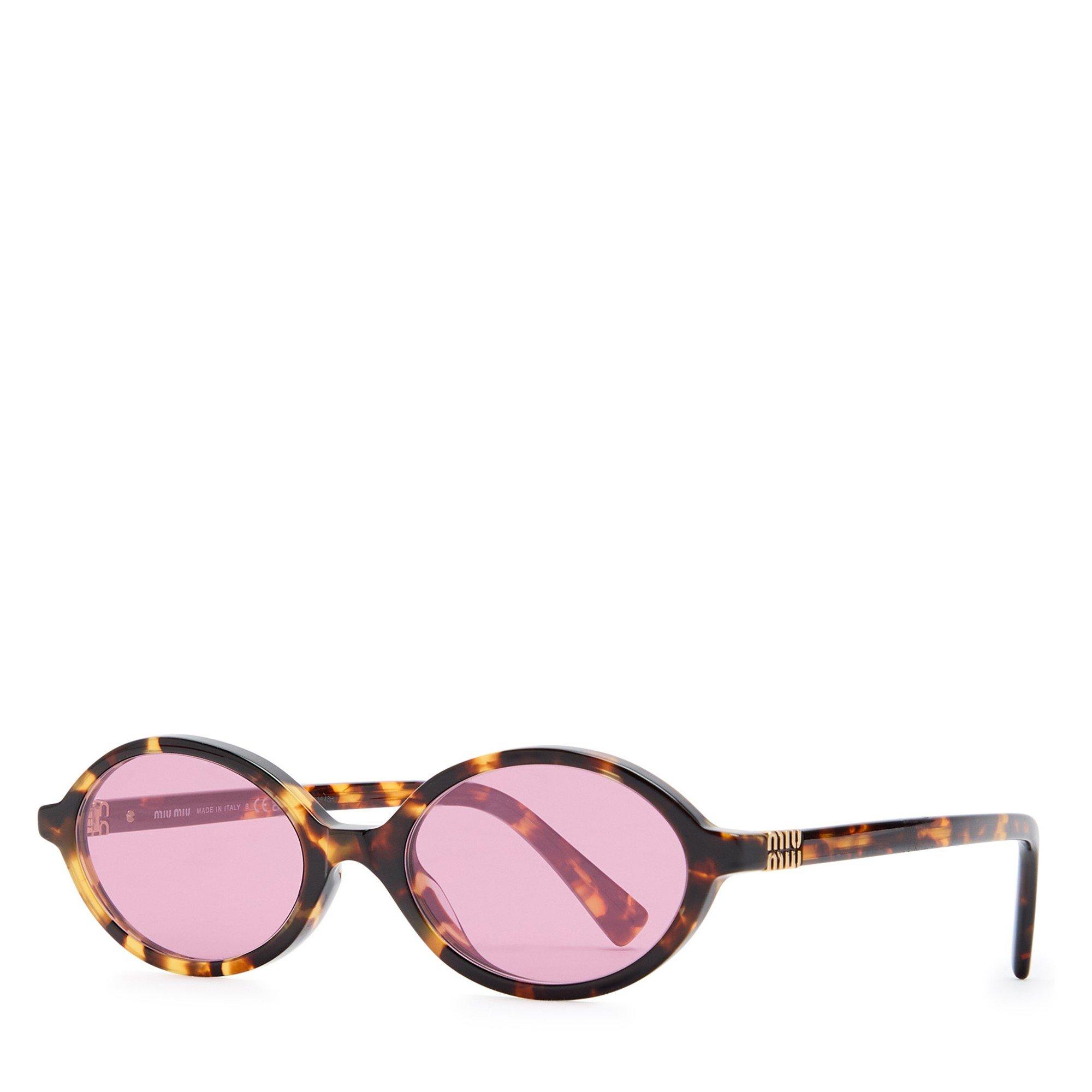 PINK OTHER - Miu Miu - MIU MIU OVAL ACETATE SG