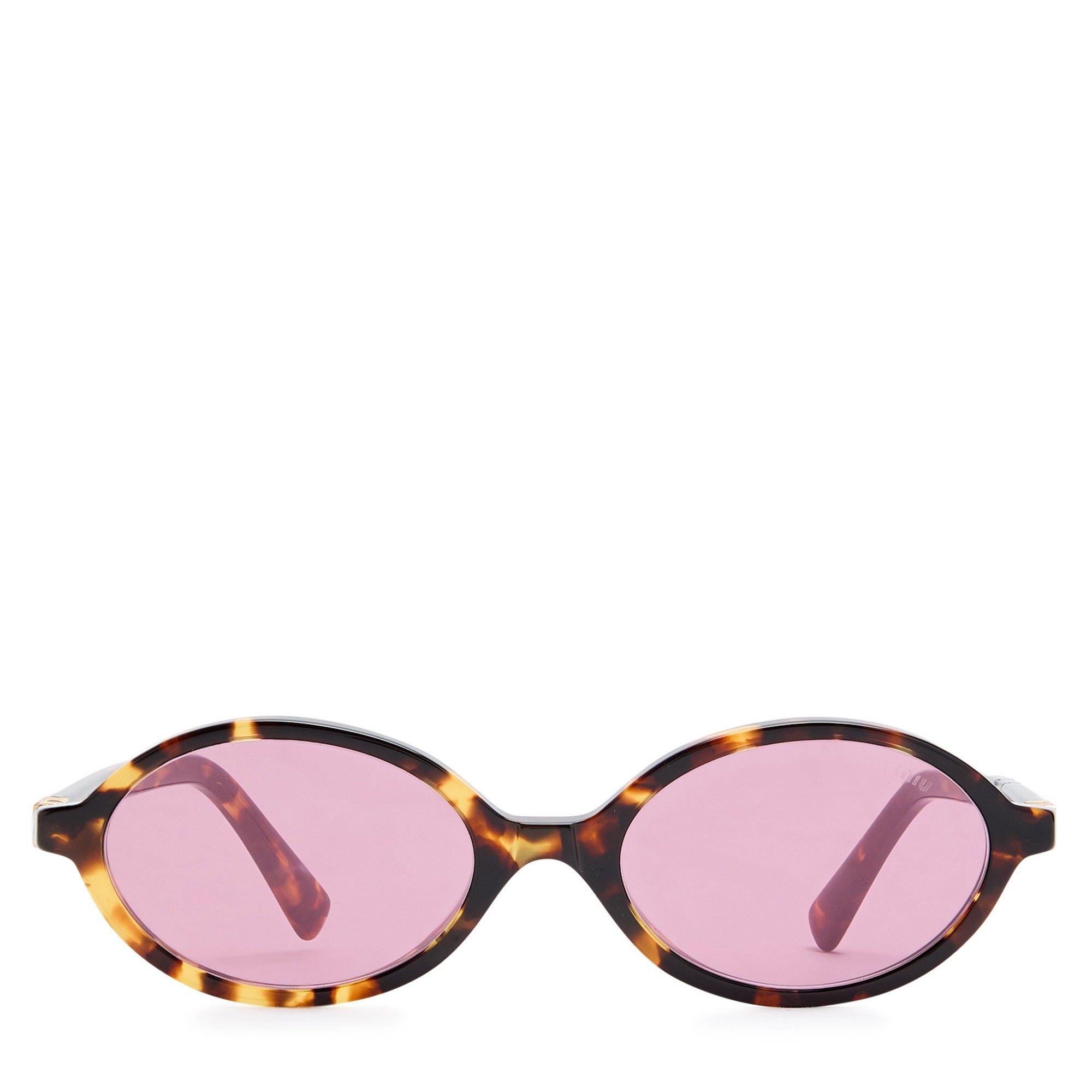 PINK OTHER - Miu Miu - Women's Acetate Oval Sunglasses - 2