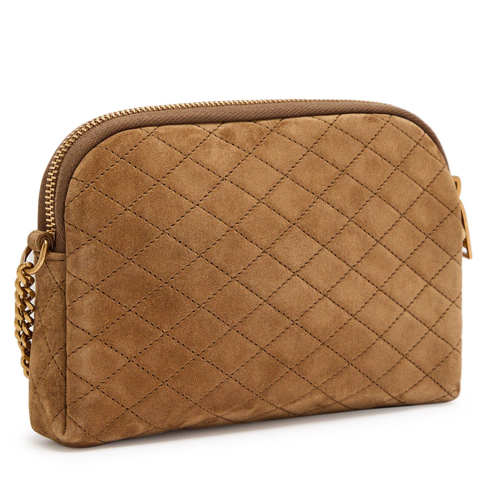 BROWN - Saint Laurent - HALF MOON GABY SUEDE CAMERA BA - 2