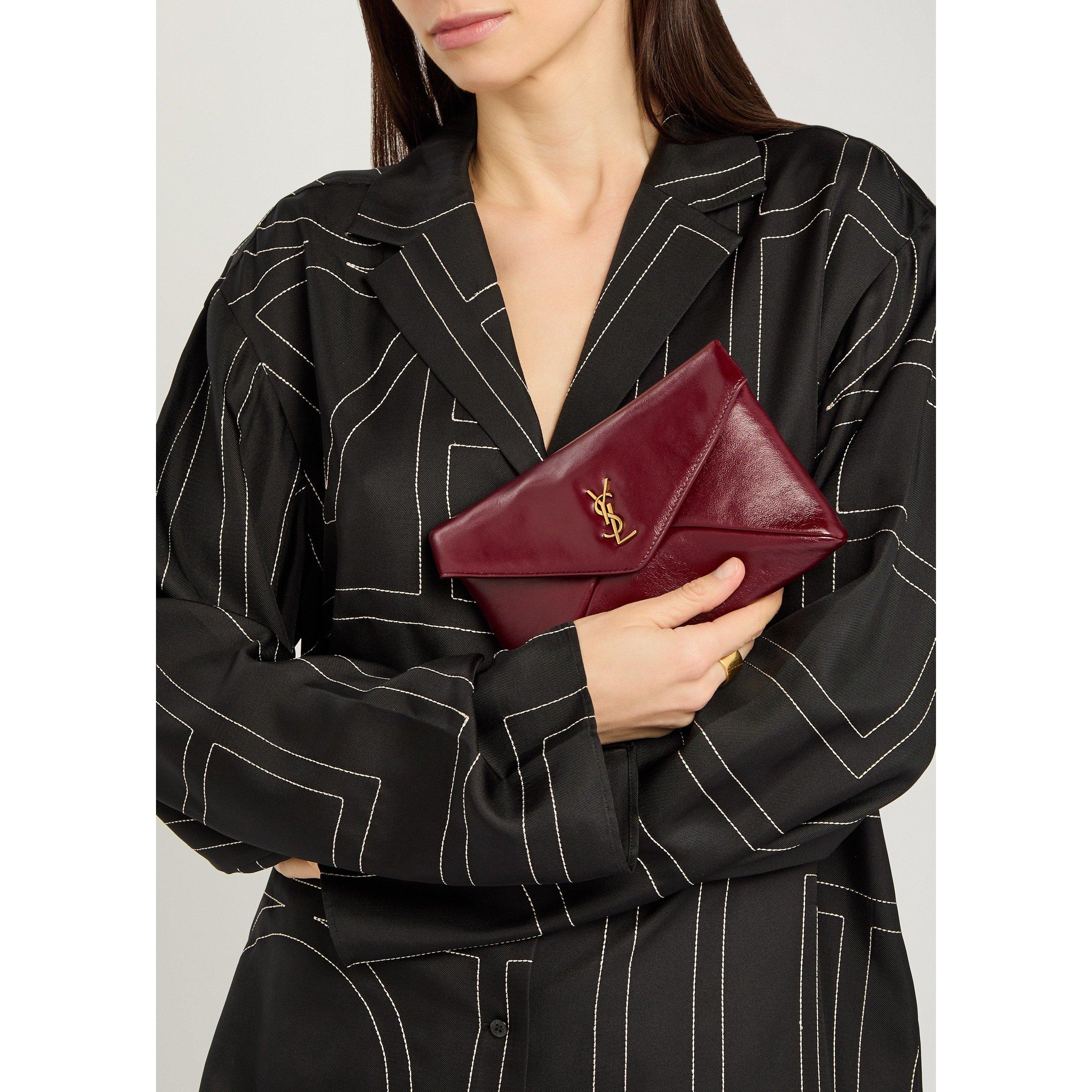 RED - Saint Laurent - ENVELOPE SOFT POUCH W CHAIN - 3