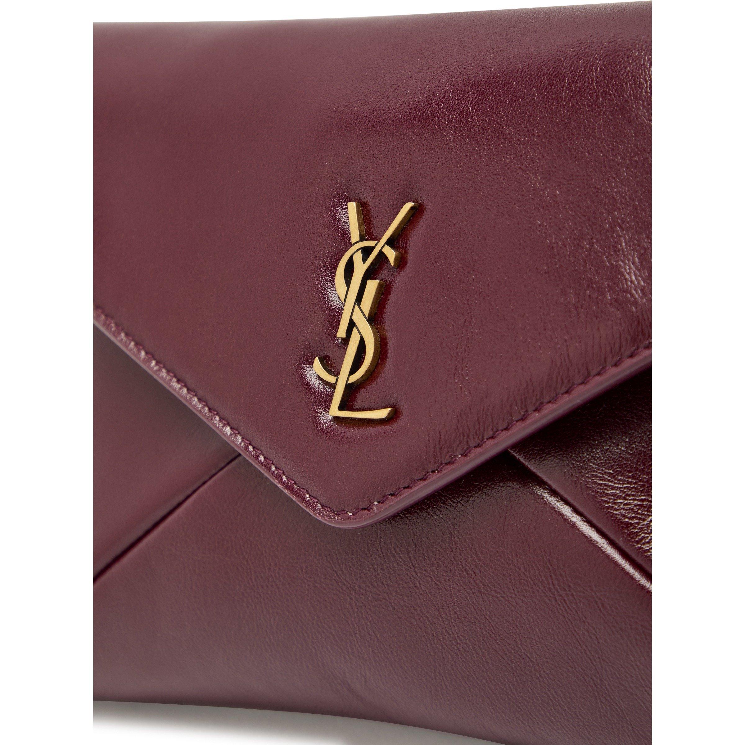 RED - Saint Laurent - ENVELOPE SOFT POUCH W CHAIN - 4