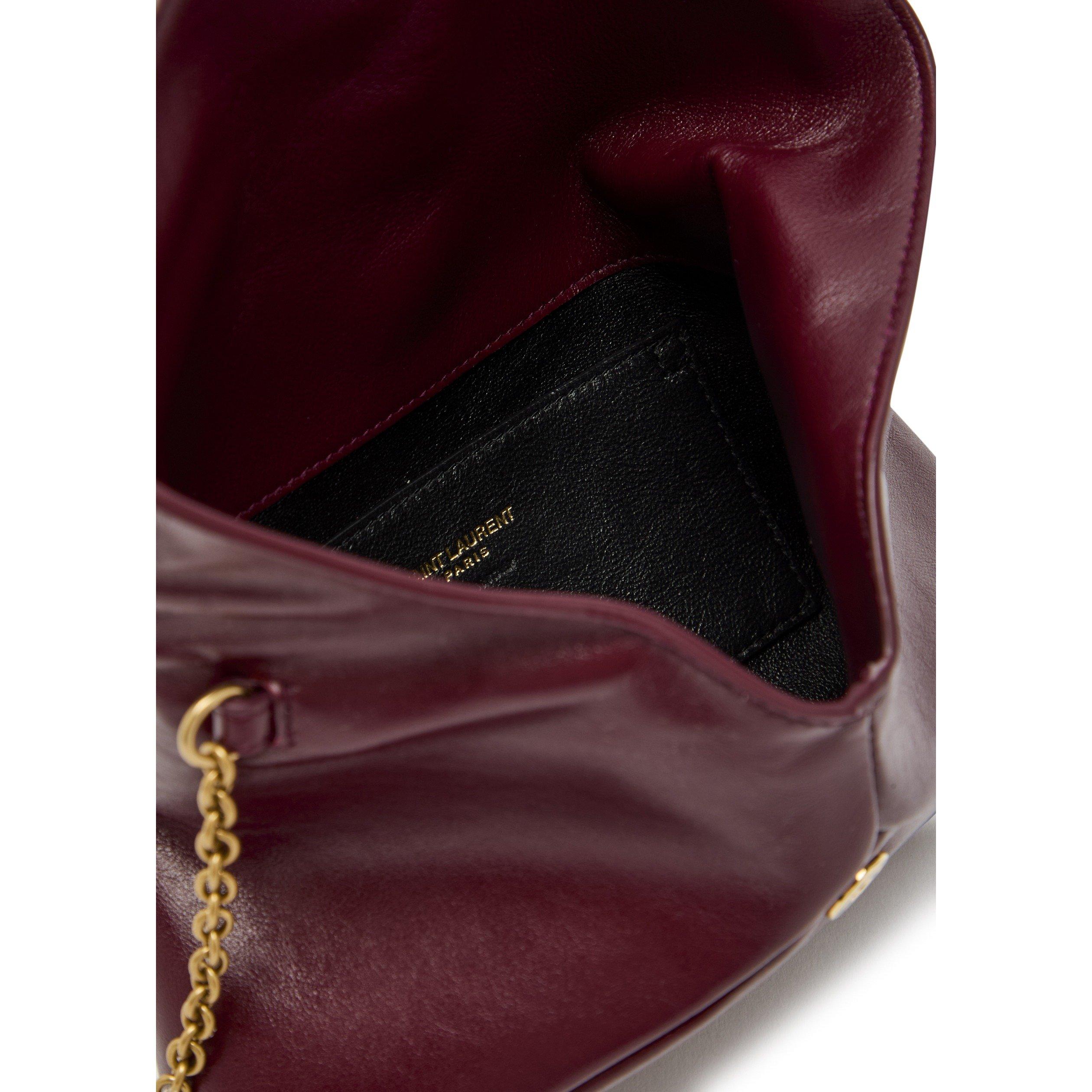RED - Saint Laurent - ENVELOPE SOFT POUCH W CHAIN - 5