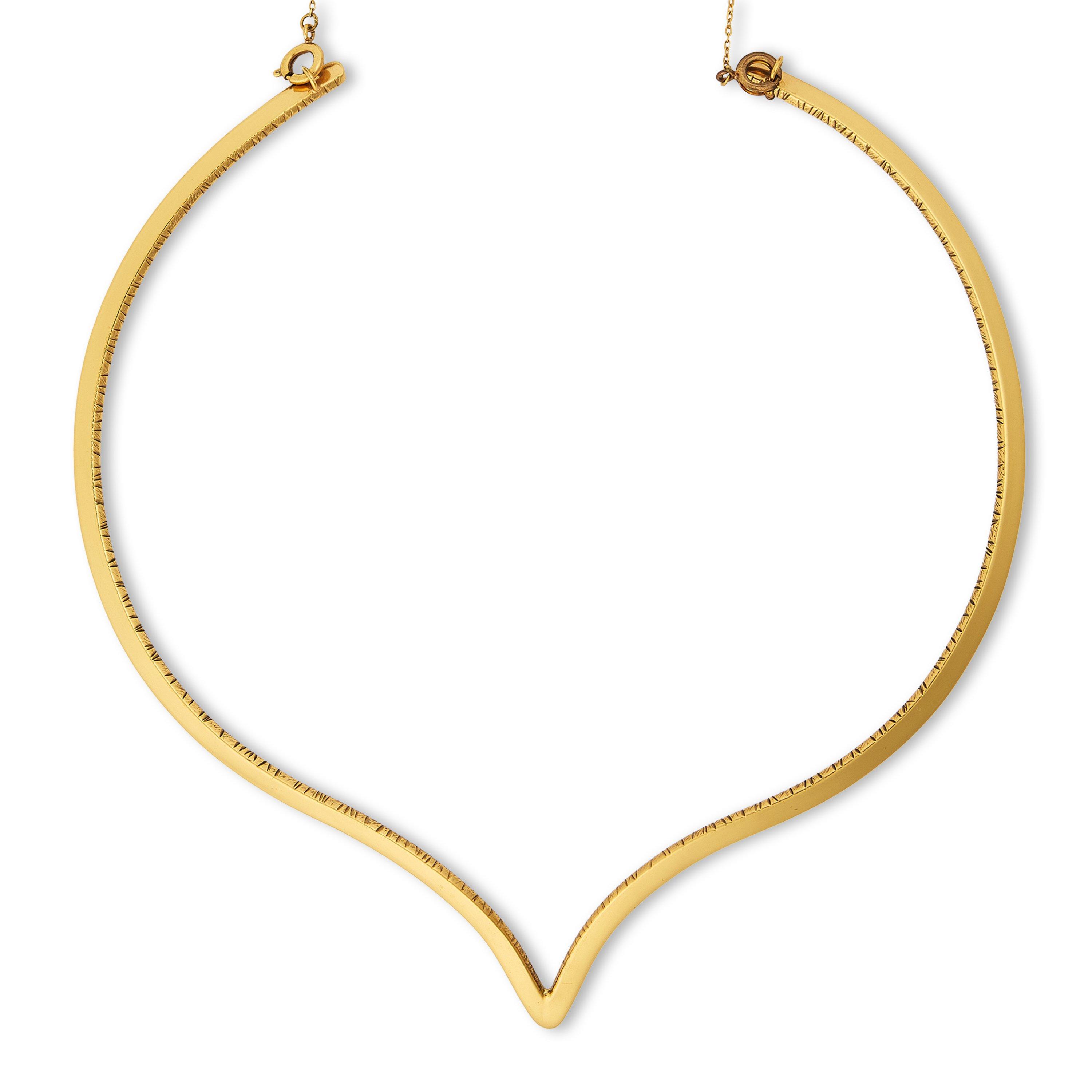 GOLD - Cornelia Webb - Sliced choker back neckla - 1
