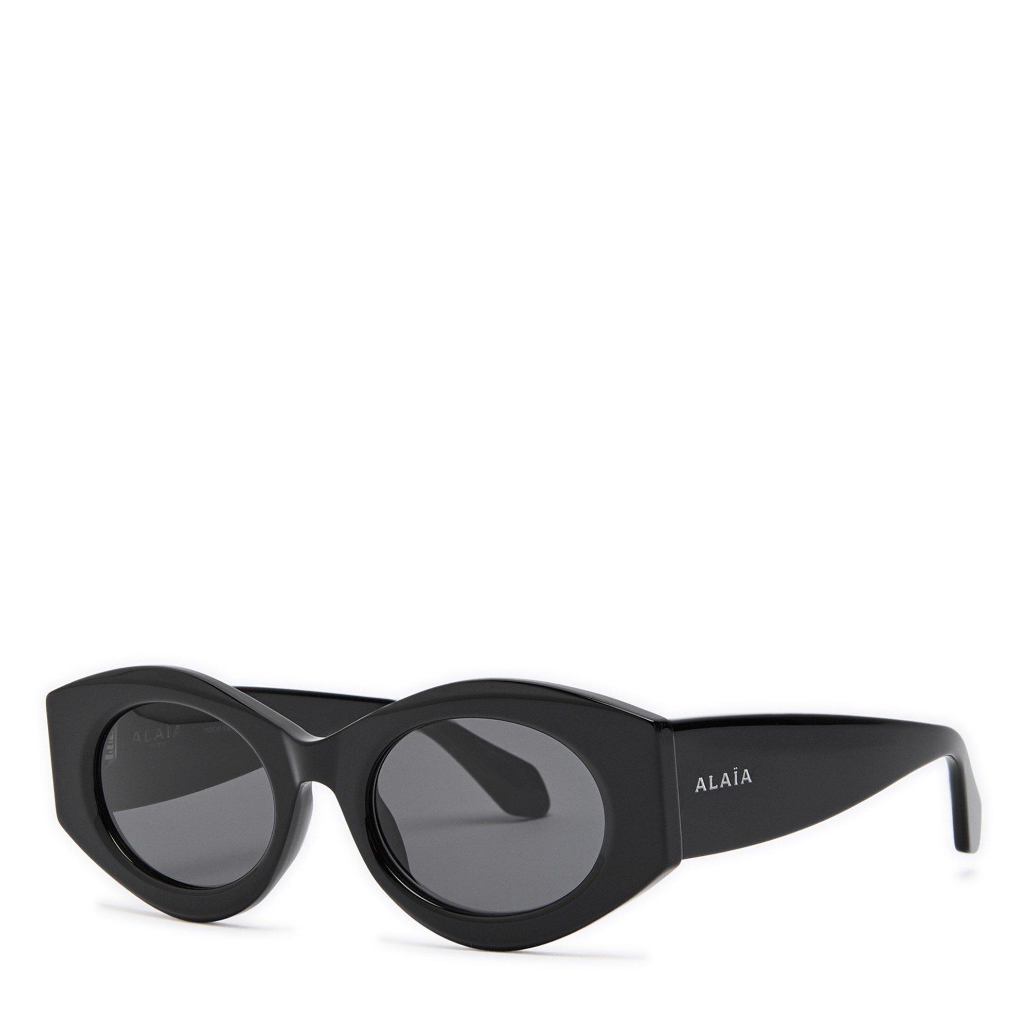 BLACK - Alaia - ALAIA OVAL ACETATE SG