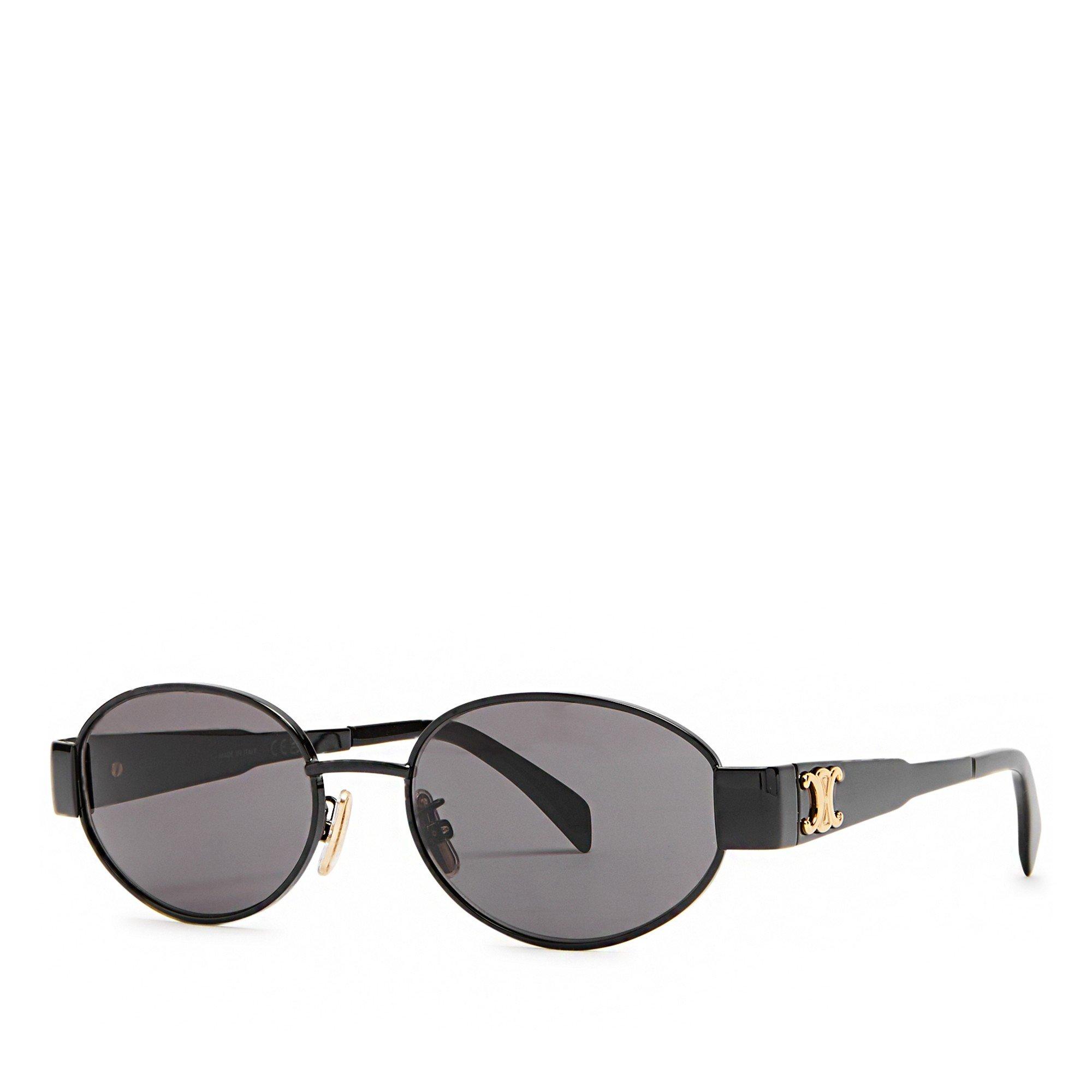 BLACK - Celine - CELINE F METAL TRIOMPHE OVAL S - 1