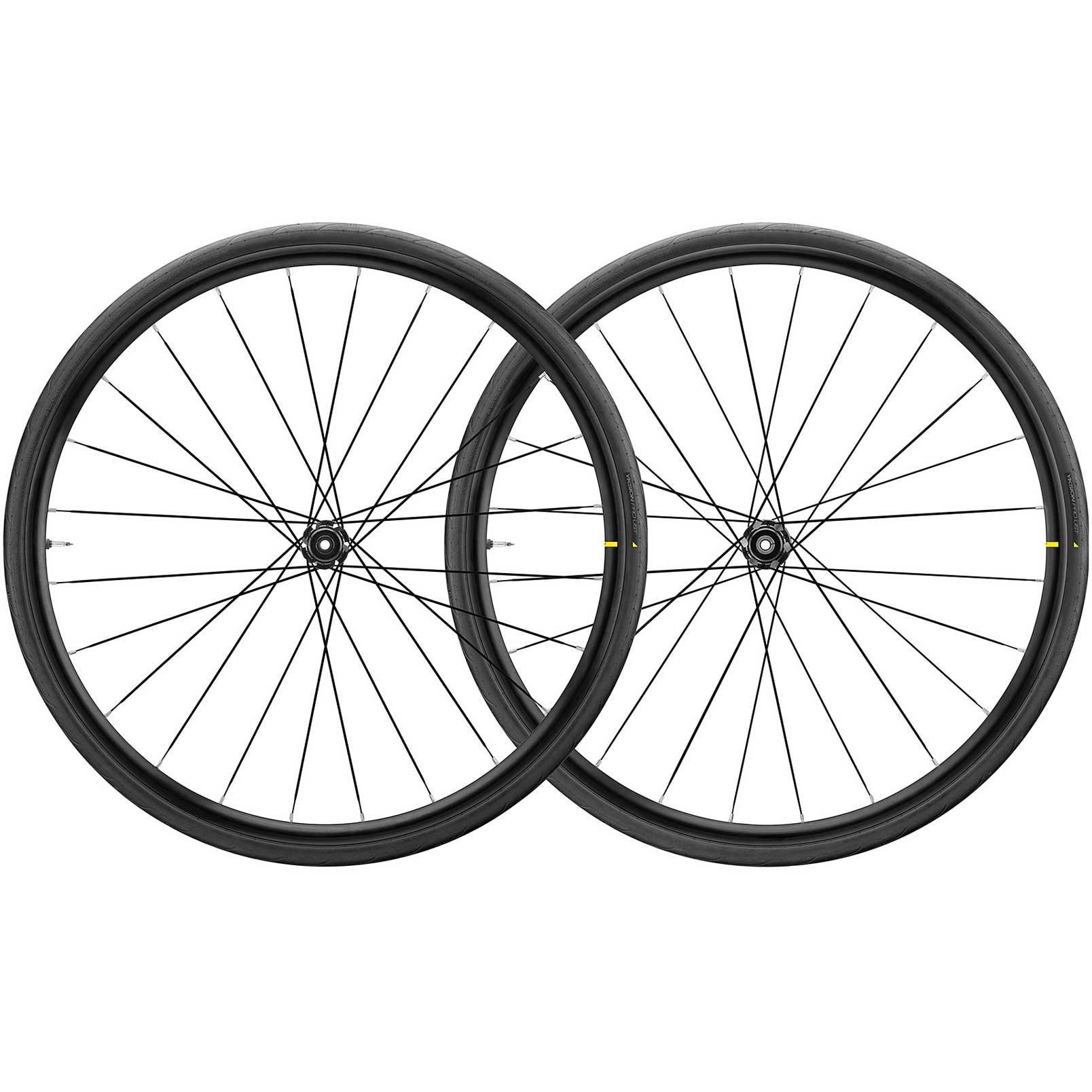 Zwart - Mavic - Aksium Elite Evo 2020 UST Tubeless Centre Lock Disc Brake 700c Road Wheelset
