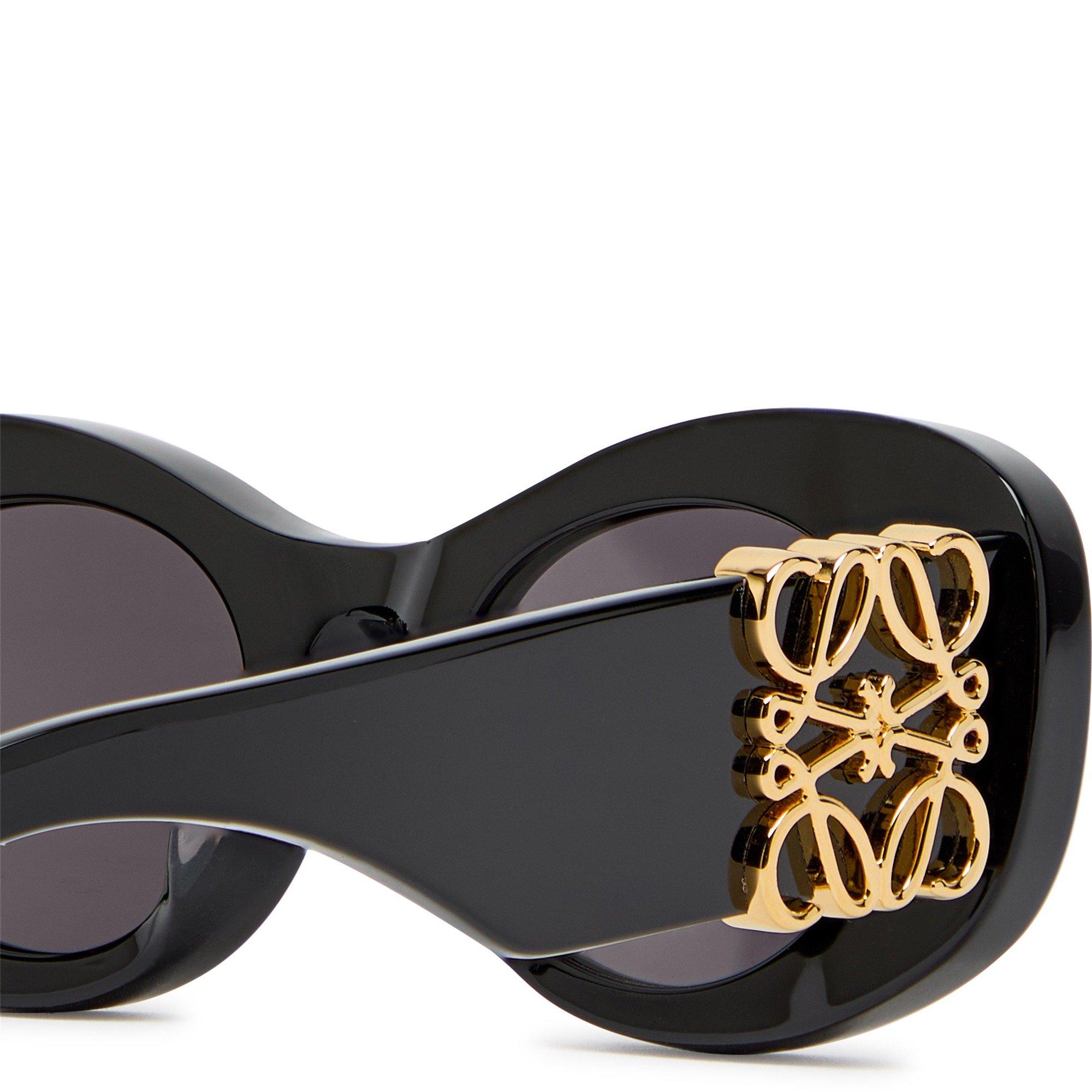 BLACK - Loewe - LOEWE F ANAGRAM OVAL ACETATE - 3