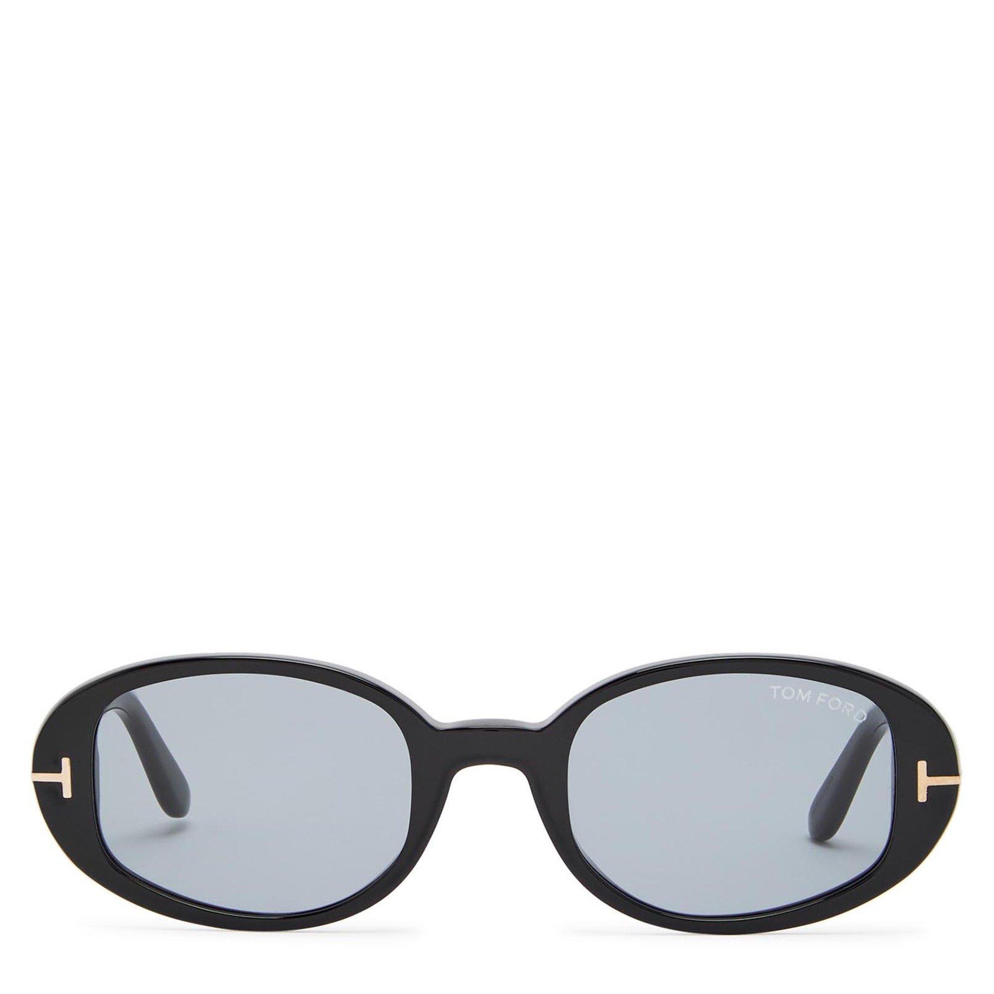 BLACK - Tom Ford - TOM FORD F OVAL ACETATE SG - 2