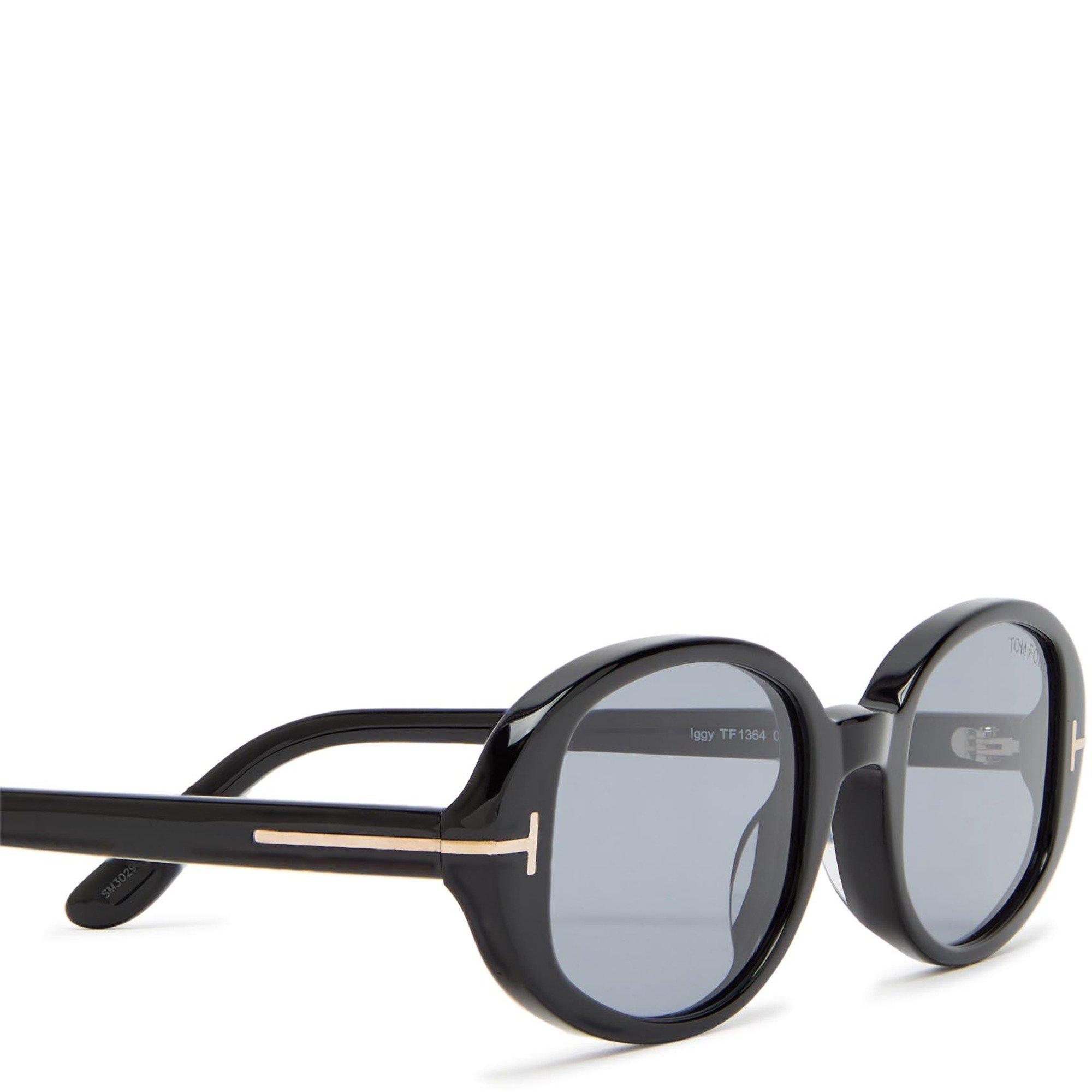 BLACK - Tom Ford - TOM FORD F OVAL ACETATE SG - 3