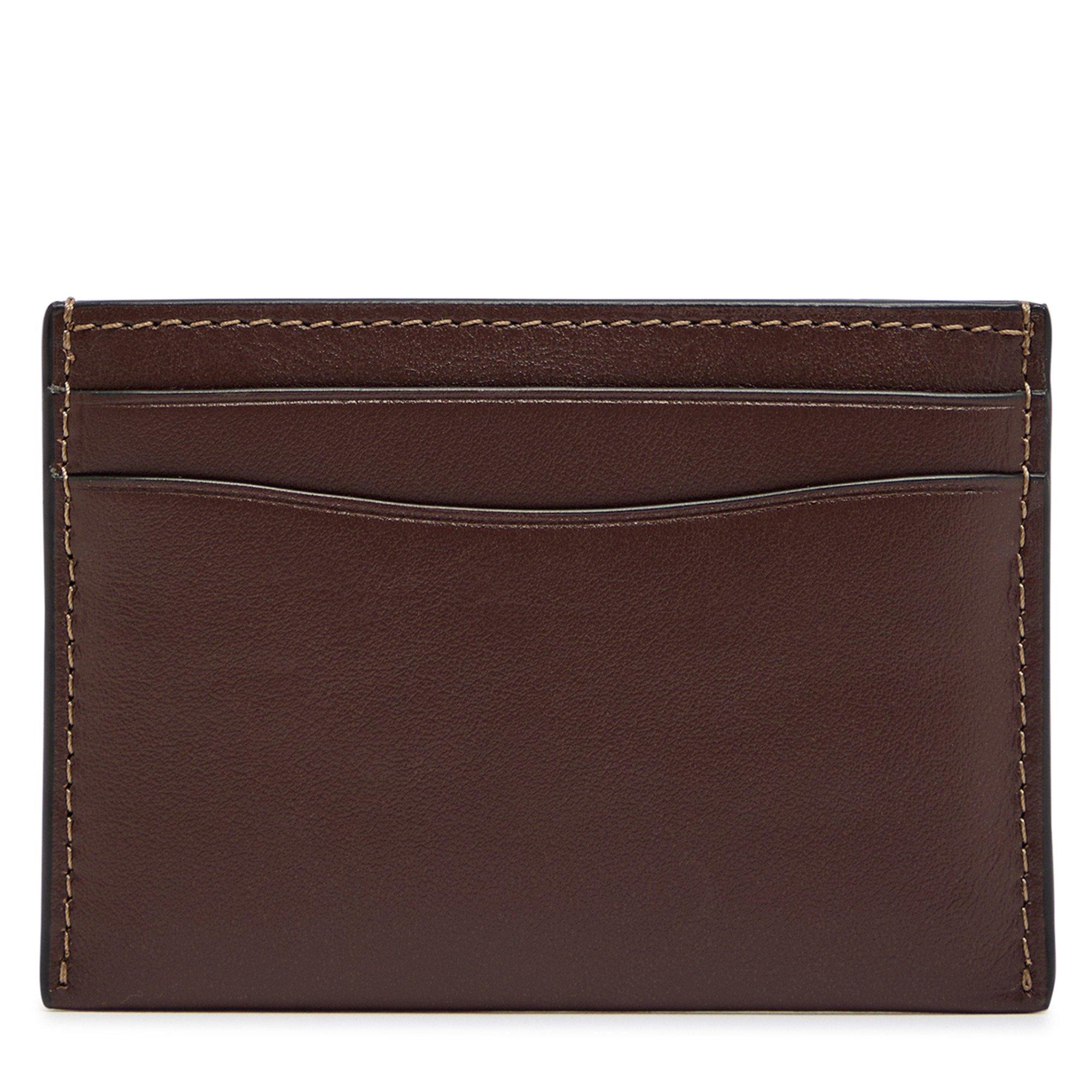 BROWN - Coach - Women's Refined Calf Leather Card Holder - 2