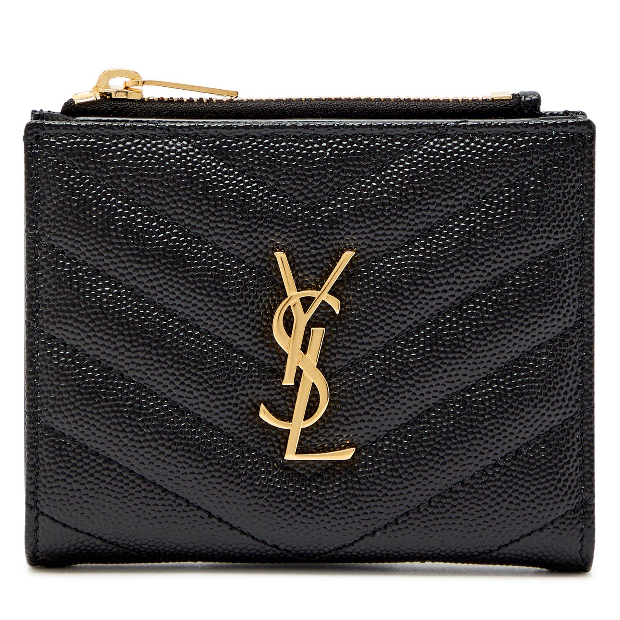 BLACK - Saint Laurent - CASSANDRE BI-FOLD WALLET