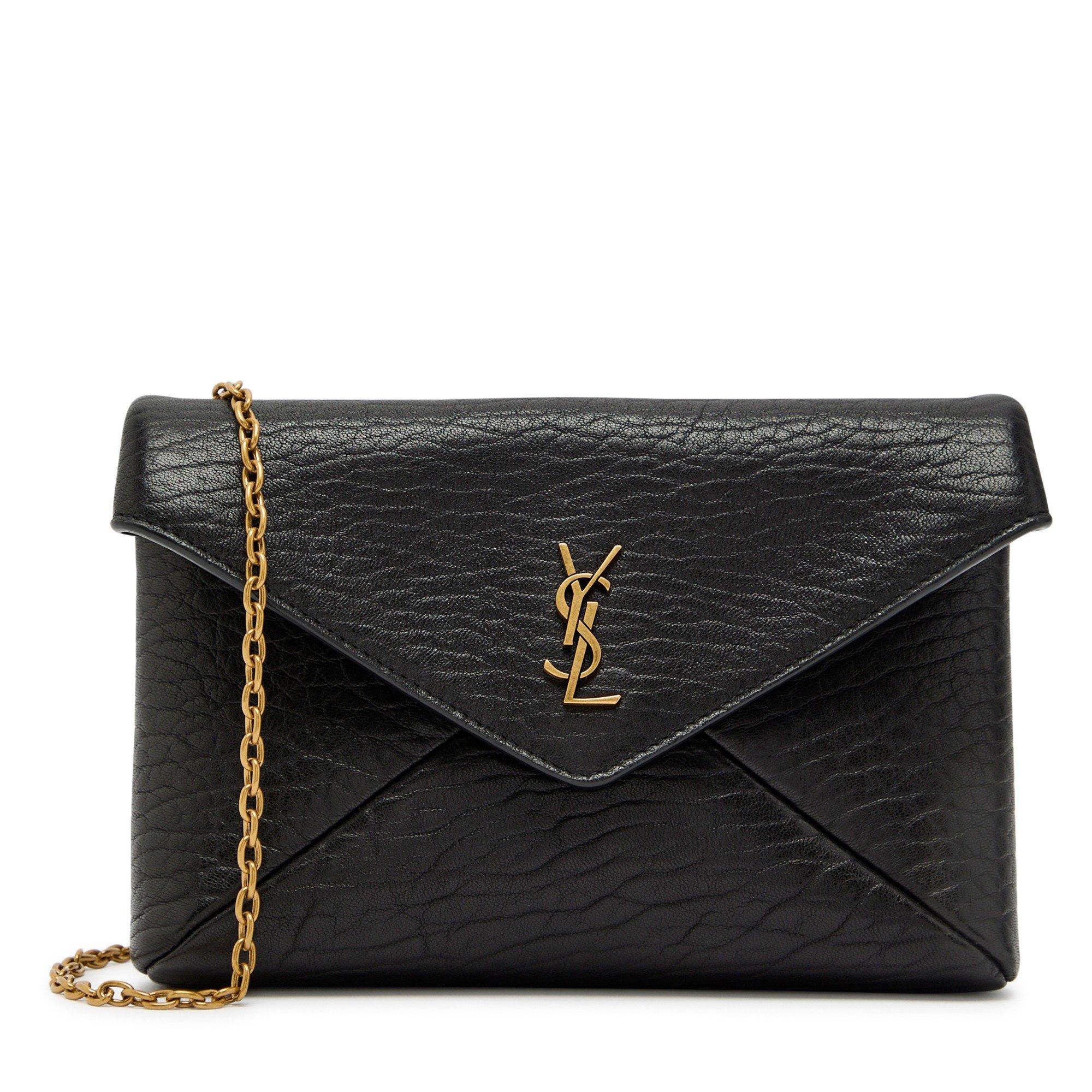 BLACK - Saint Laurent - ENVELOPE CHAIN POUCH