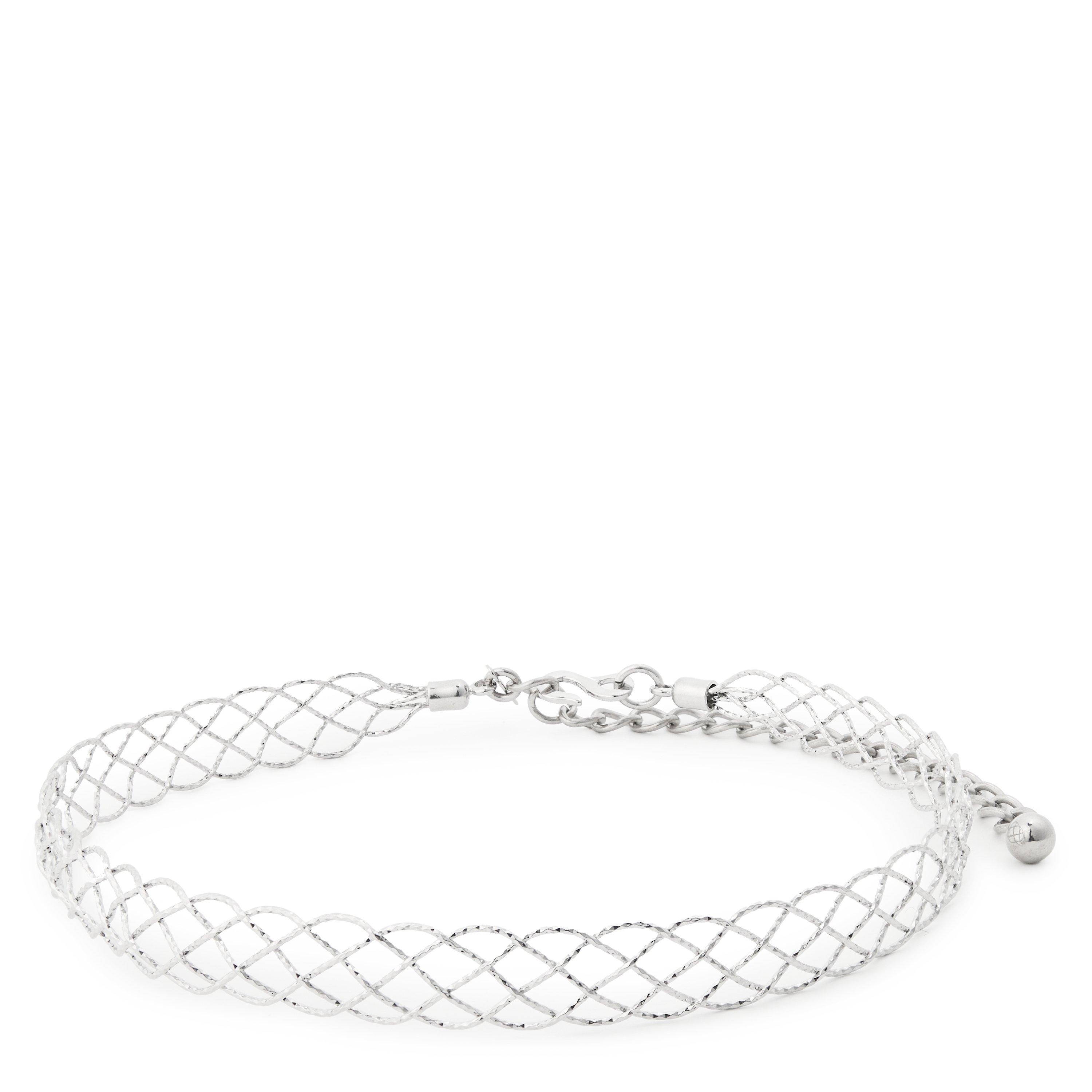 SILVER - Kenneth Jay Lane - Thin choker nkl - 2