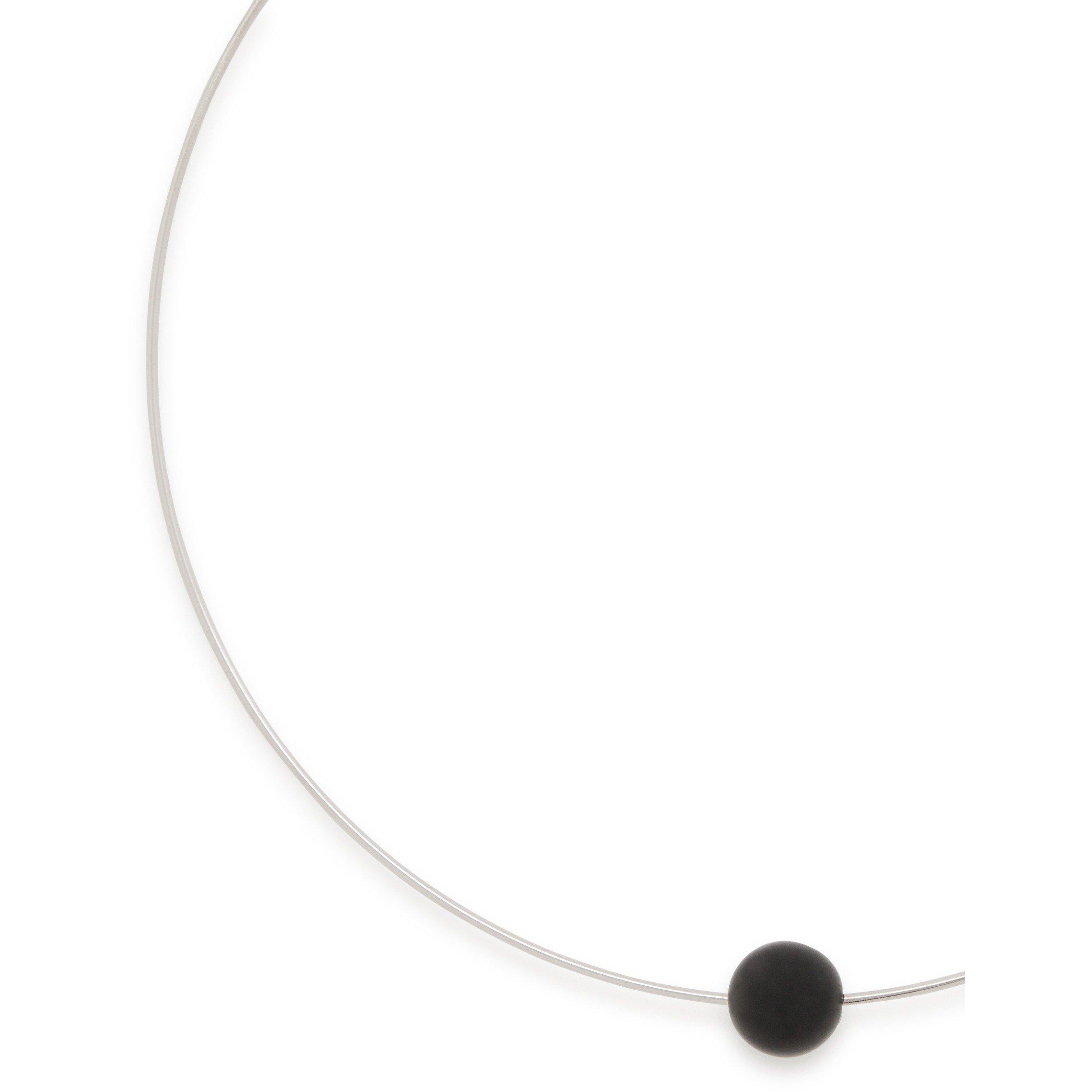 BLACK - Lemaire - Women's Dot Onyx Choker Necklace - 2