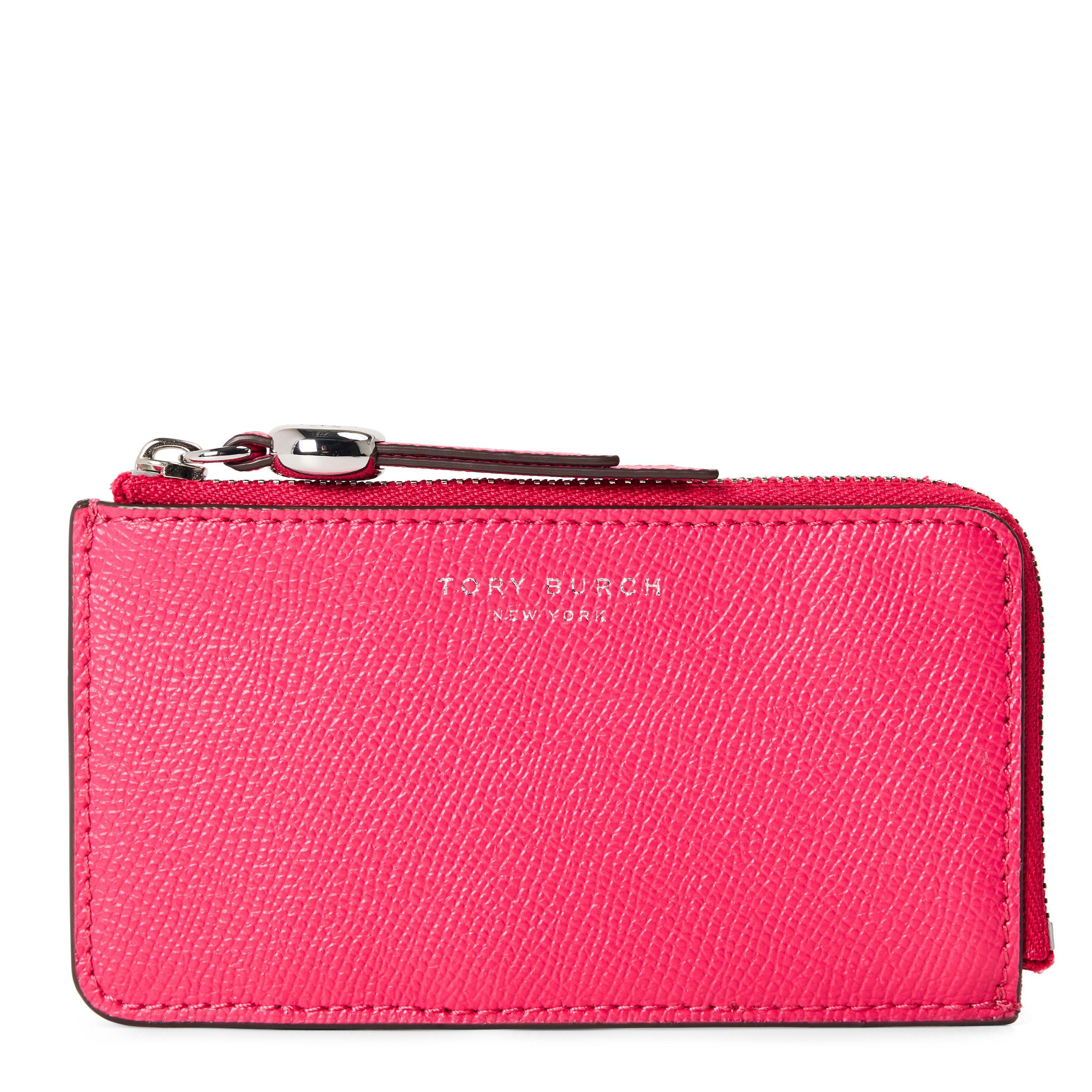 PINK - Tory Burch - Romy Zip Card Case - 1