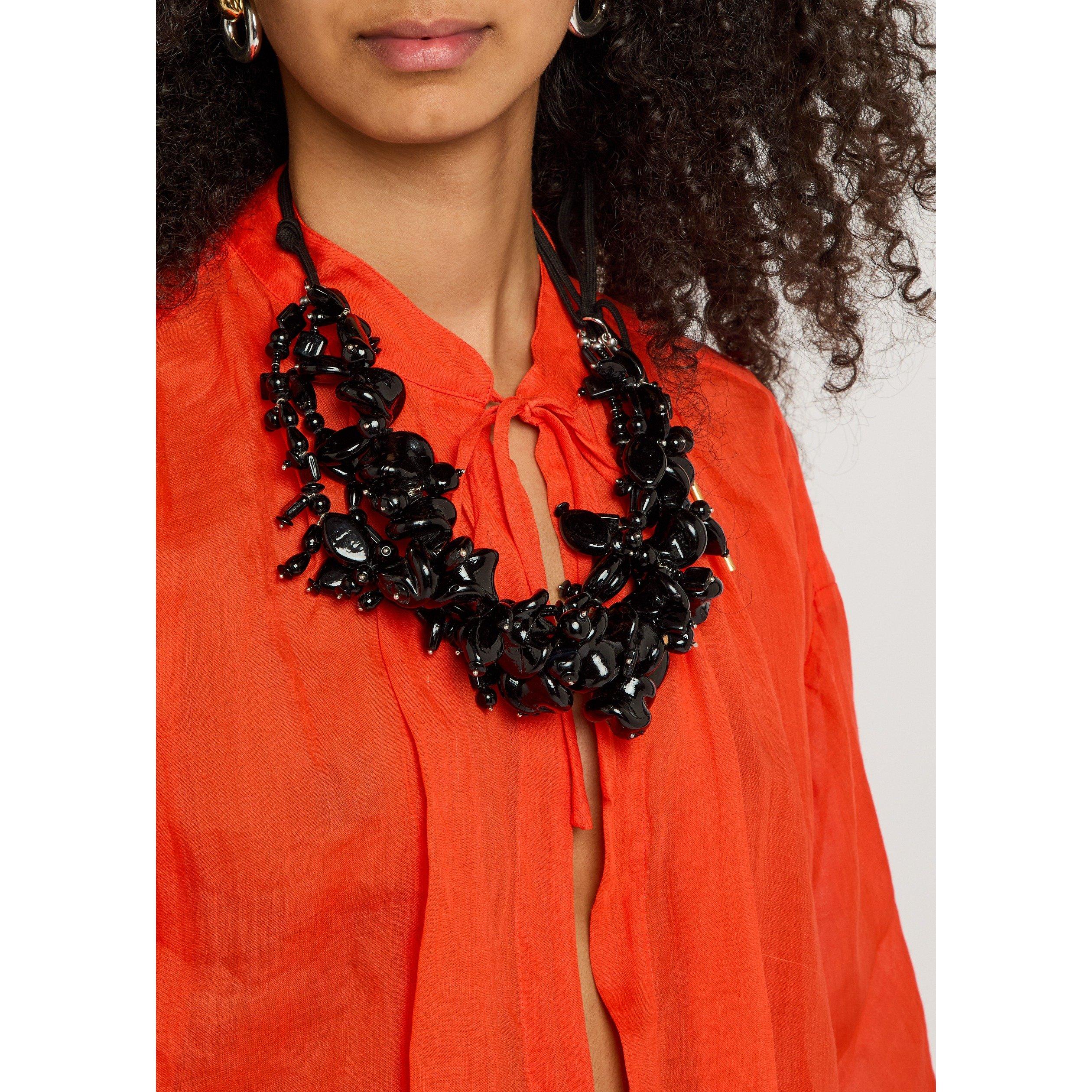 BLACK - Dries Van Noten - FRINGED NECKLACE - 3