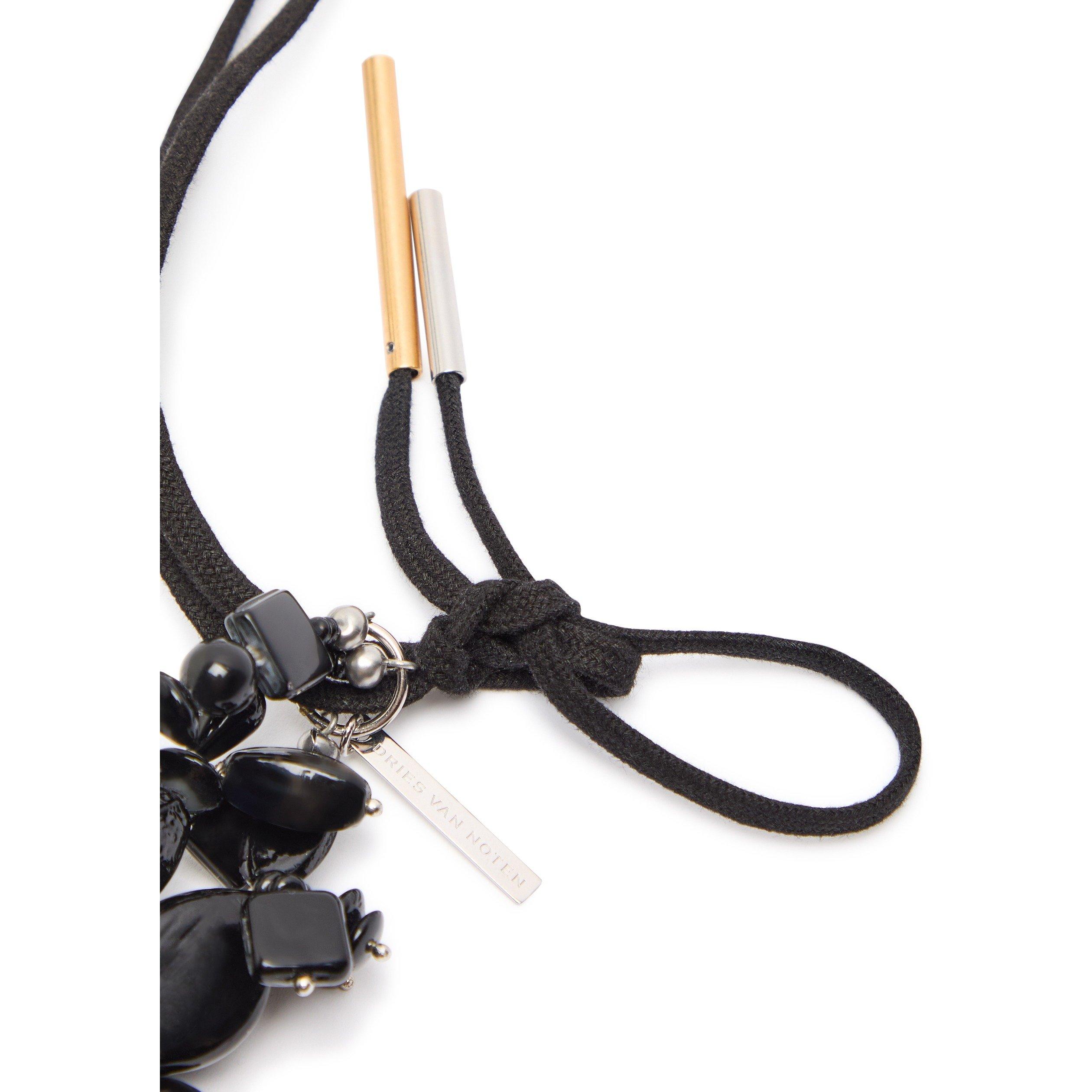 BLACK - Dries Van Noten - FRINGED NECKLACE - 4