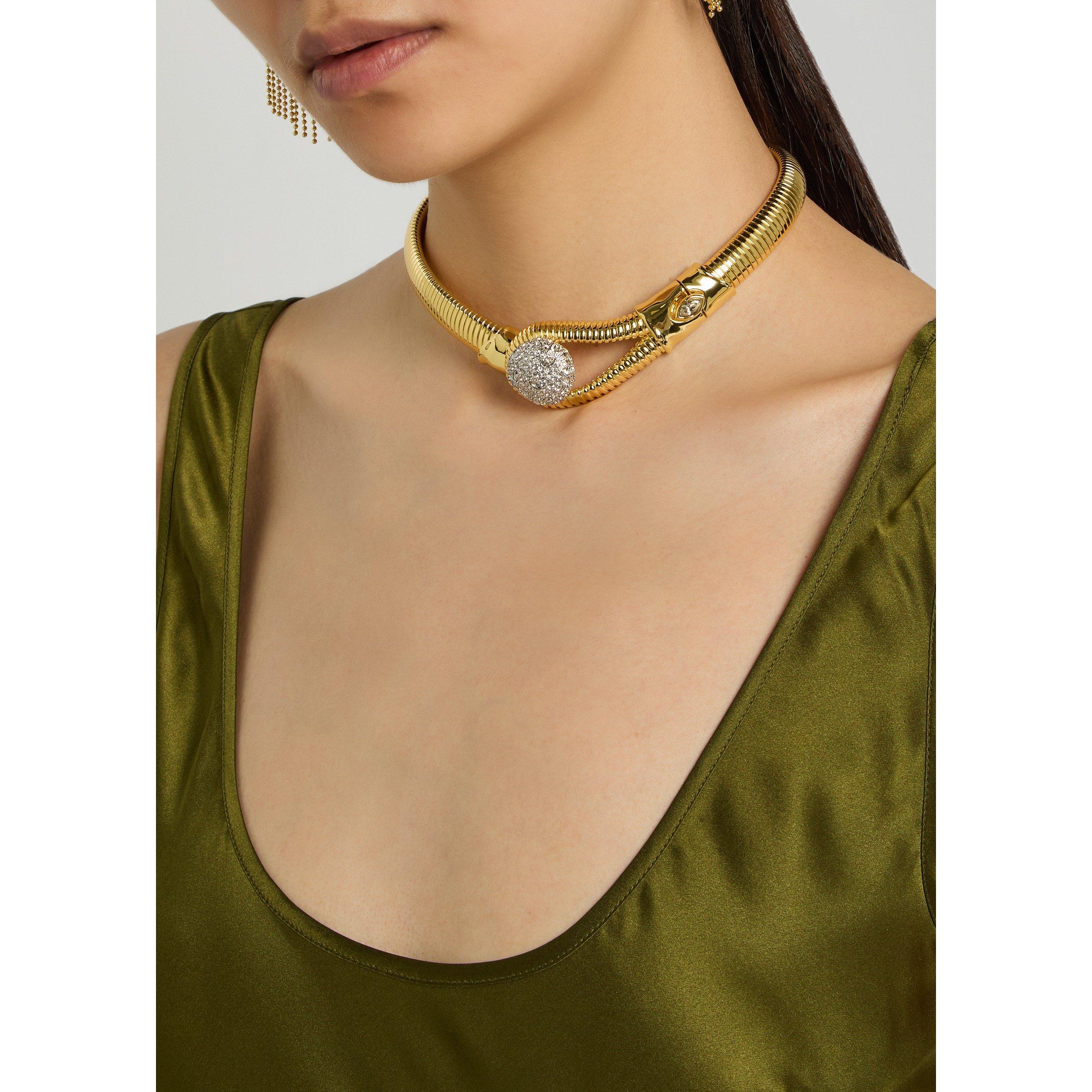 GOLD - Alexis Bittar - SOLANALES CRYSTAL PEBBLE COLLA - 3