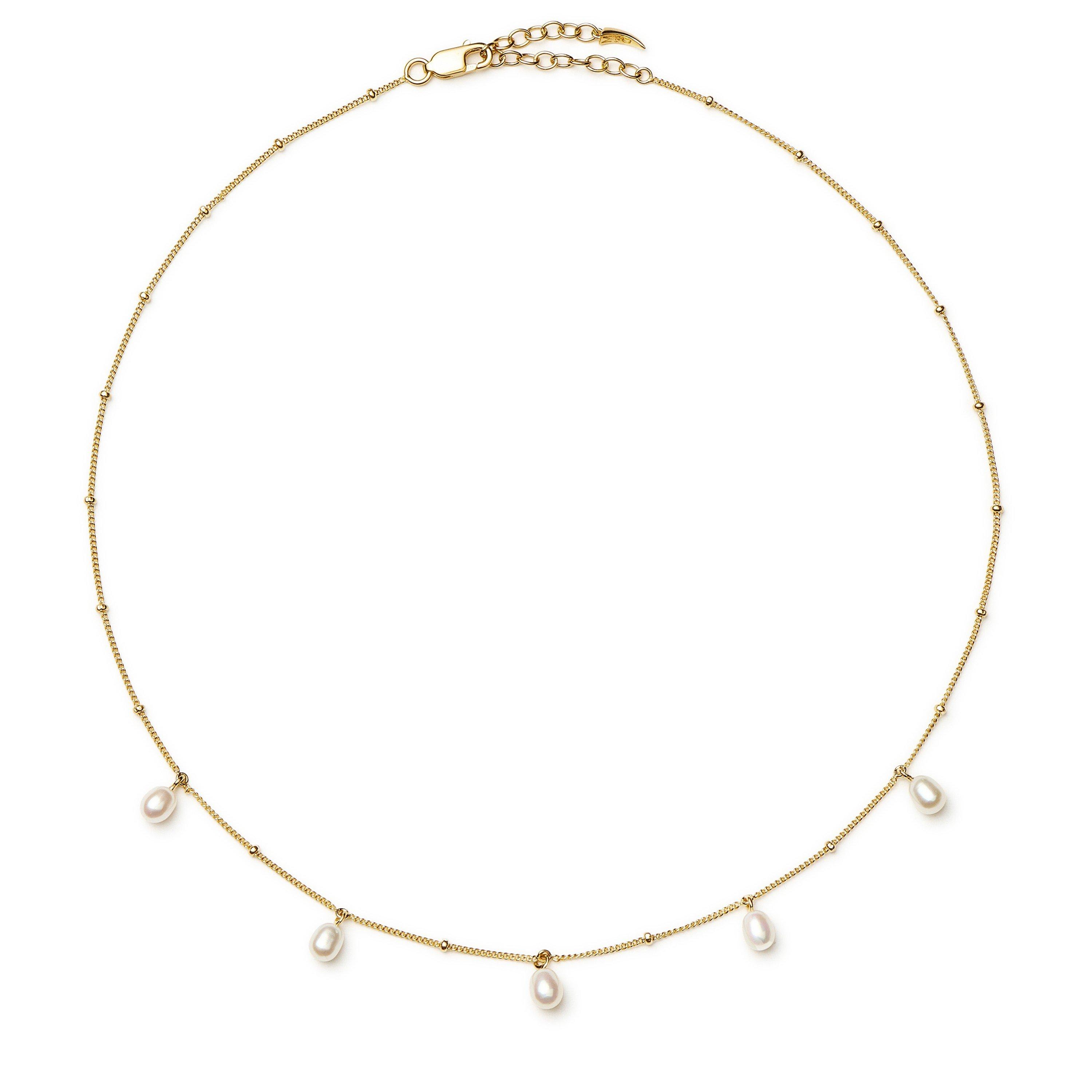 GOLD - Missoma - PEARL BAYA BAROQUE CHAIN CHOKE