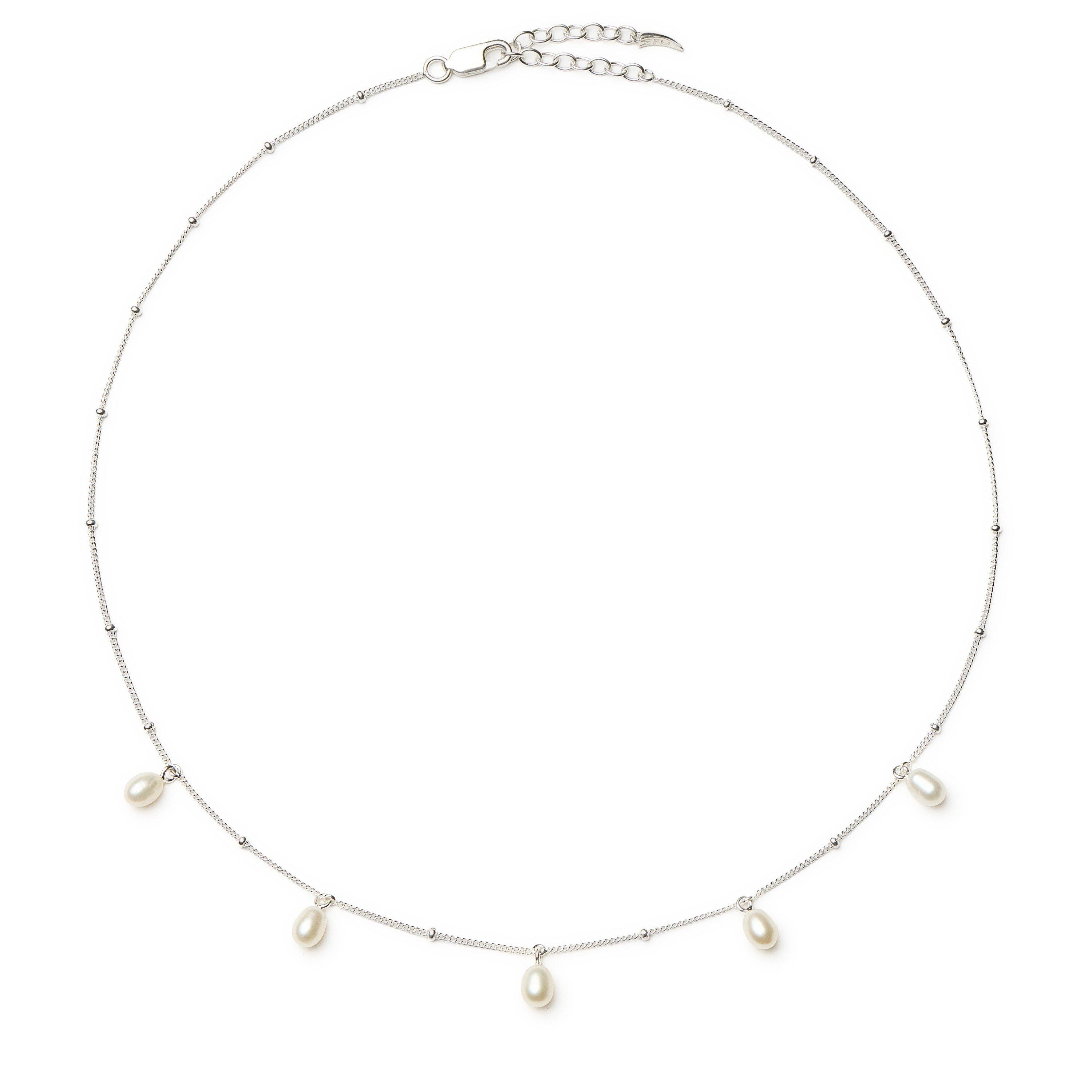 SILVER - Missoma - PEARL BAYA BAROQUE CHAIN CHOKE