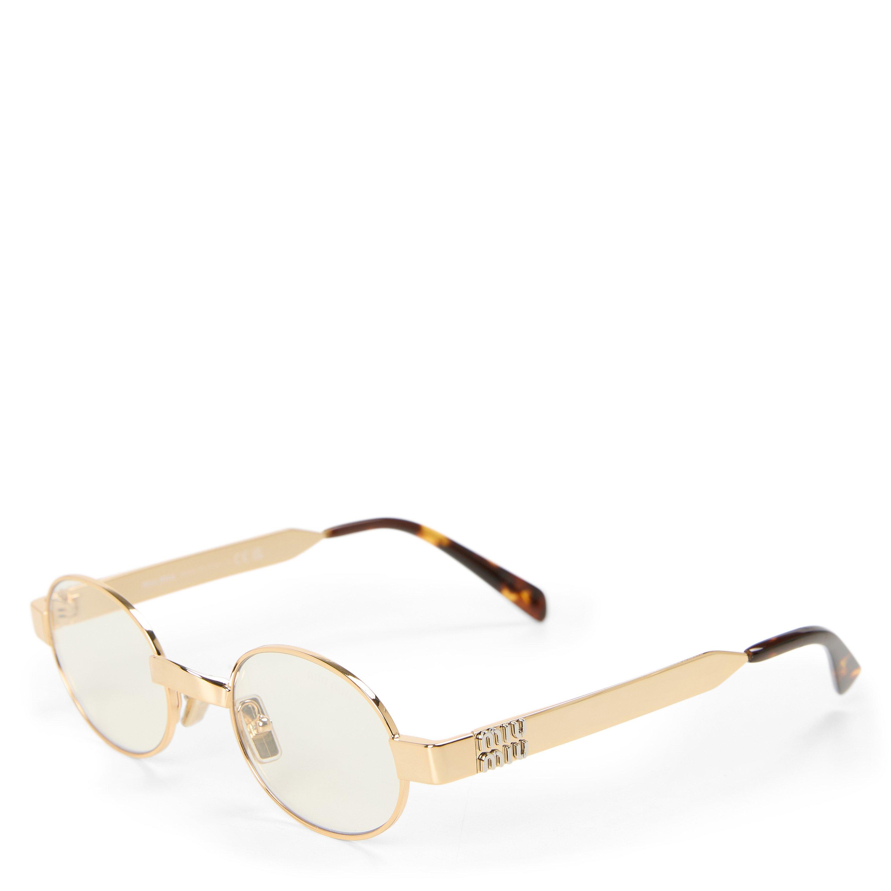 GOLD - Miu Miu - MIU MIU METAL ROUND OPTIC - 1