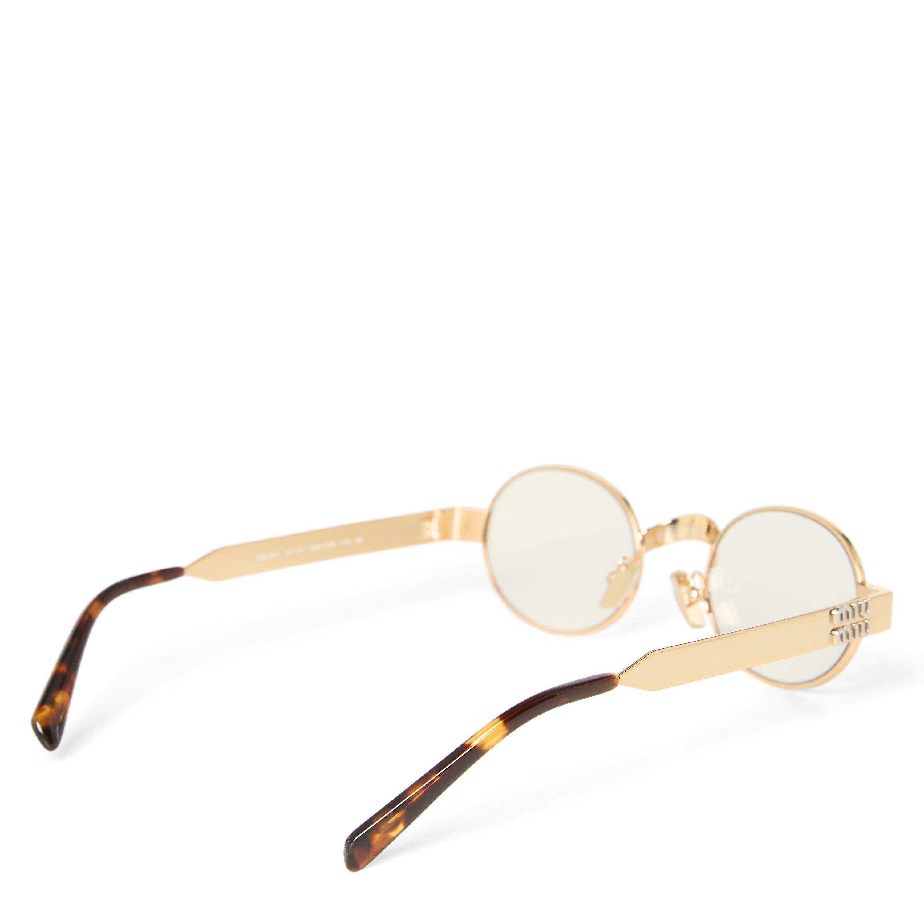 GOLD - Miu Miu - MIU MIU METAL ROUND OPTIC - 2