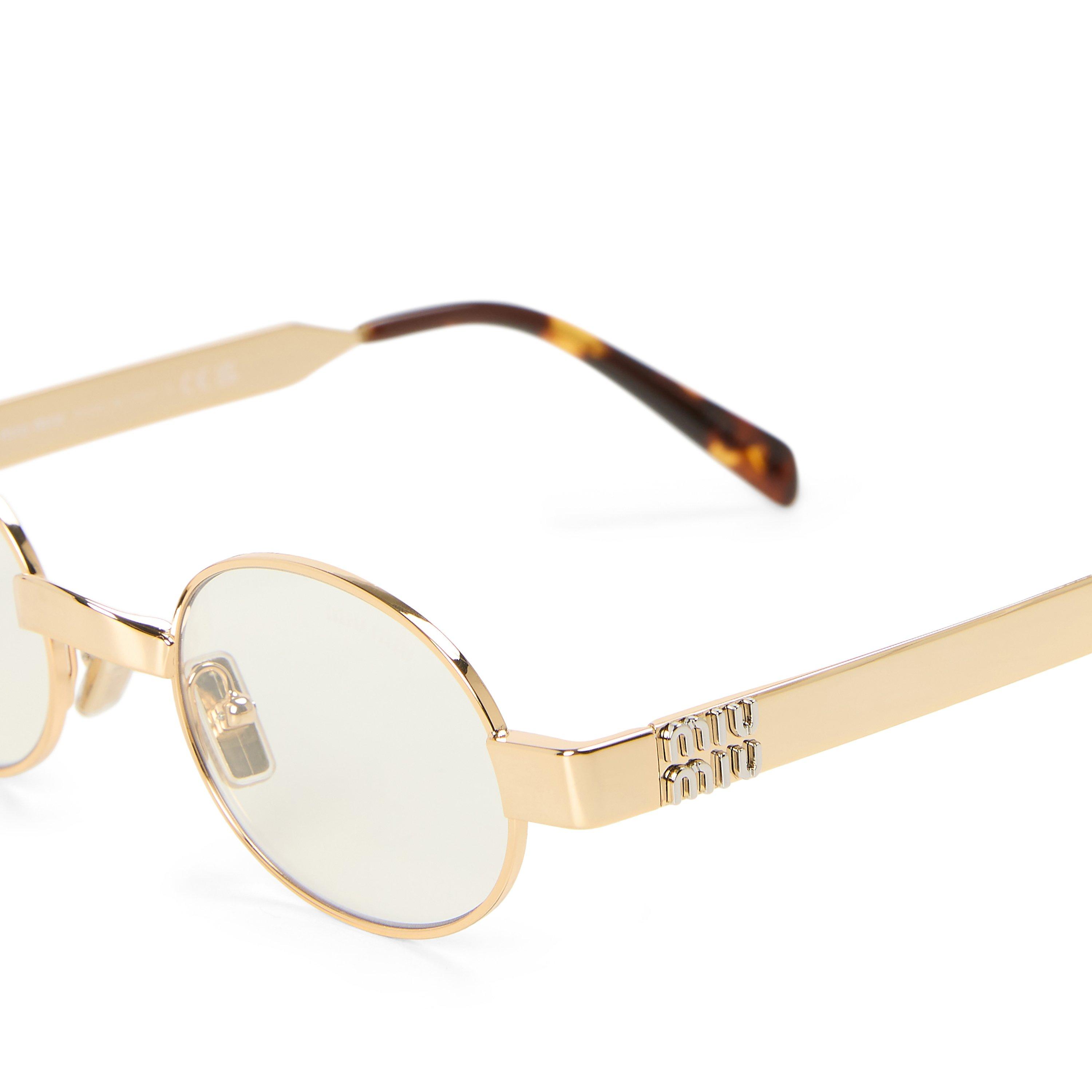 GOLD - Miu Miu - MIU MIU METAL ROUND OPTIC - 3