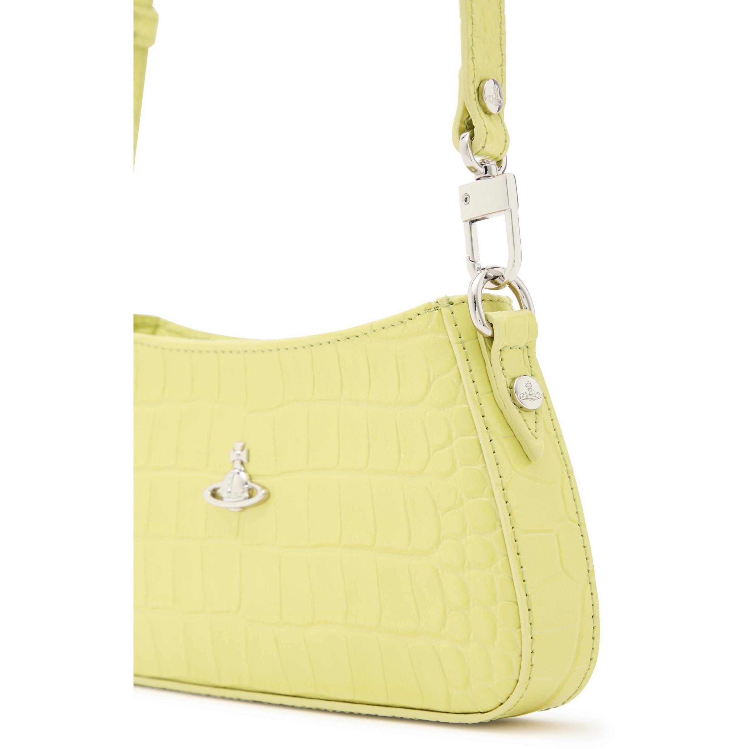 YELLOW - Vivienne Westwood - TASHA SHOULDER PHONE BAG CROC - 4