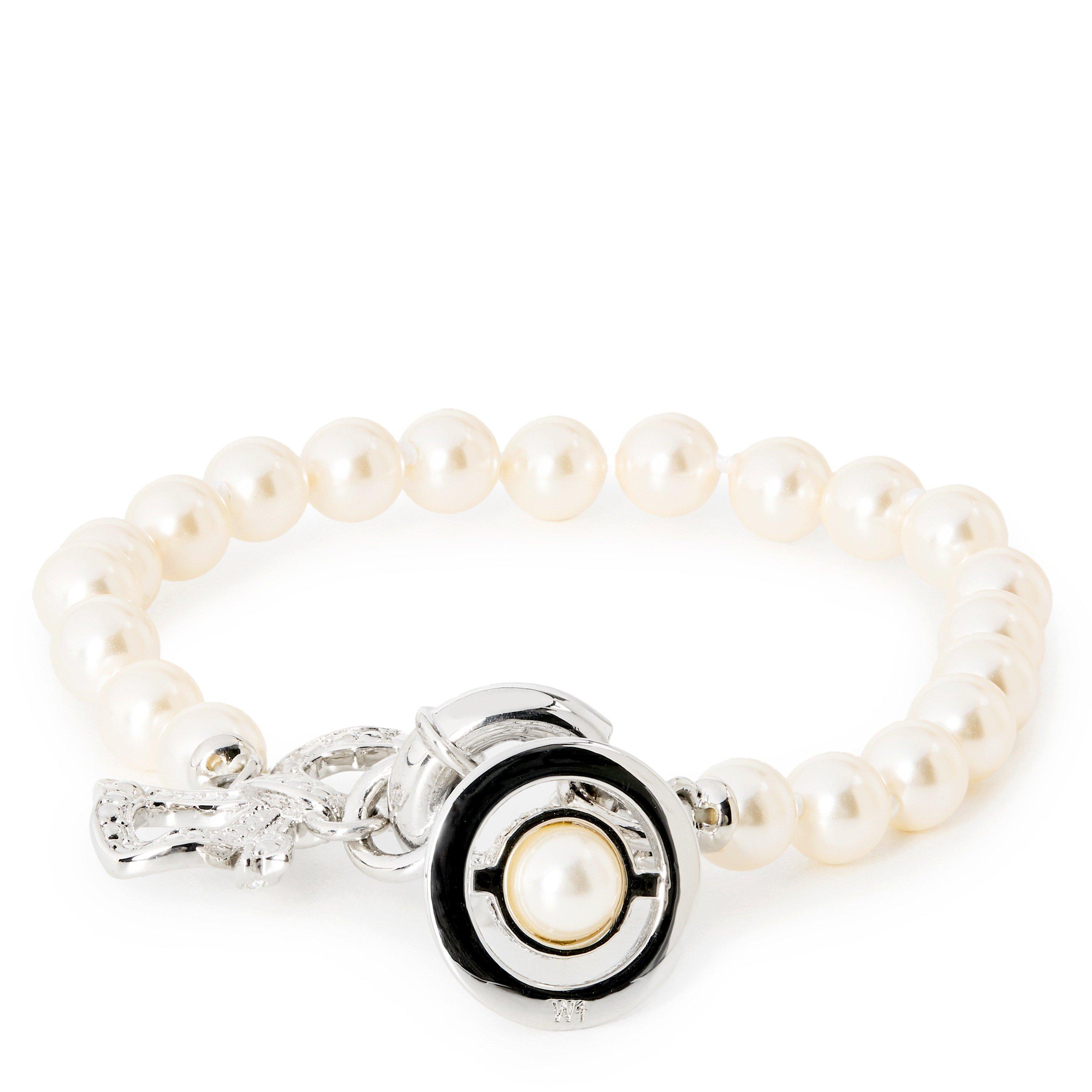 SILVER - Vivienne Westwood - Women's Rigoberta Pearl Bead Bracelet - 1