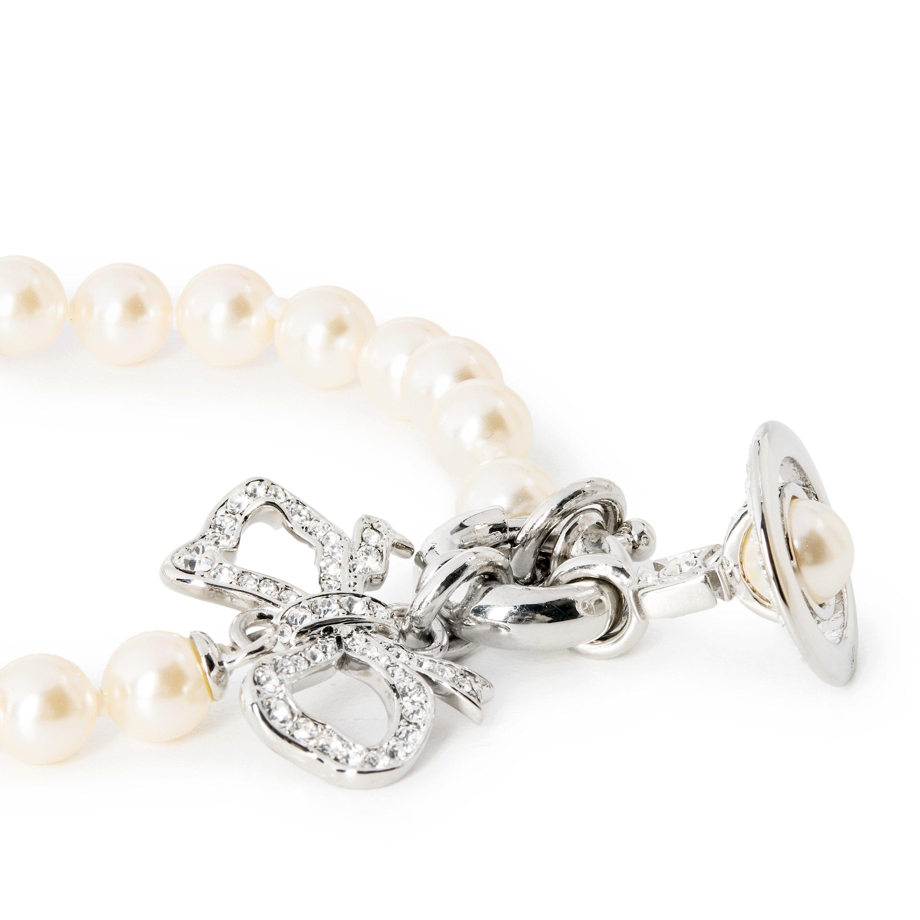 SILVER - Vivienne Westwood - Women's Rigoberta Pearl Bead Bracelet - 2