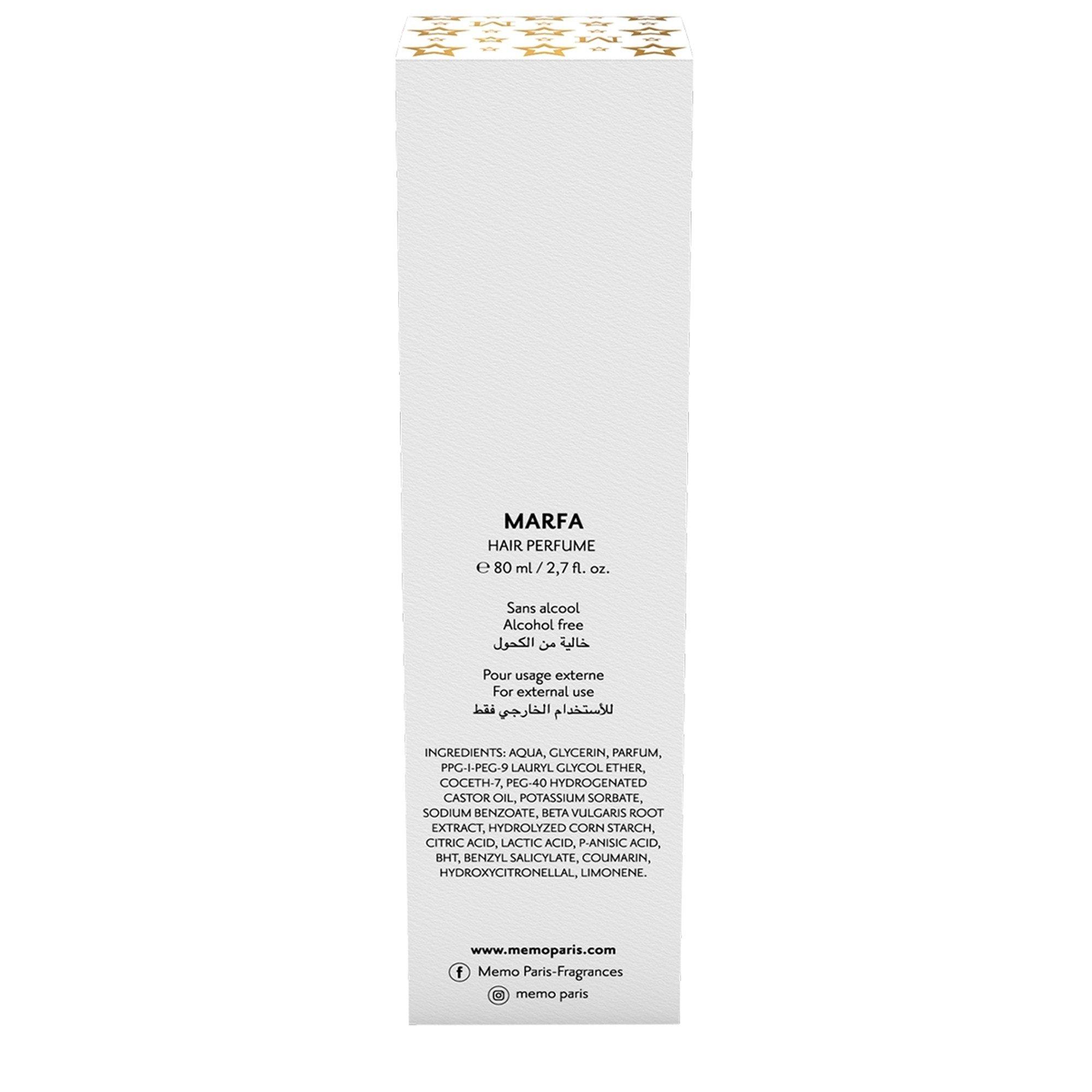 Not Applicable - Unknown - MEMO HAIR PERFUME MARFA - 3
